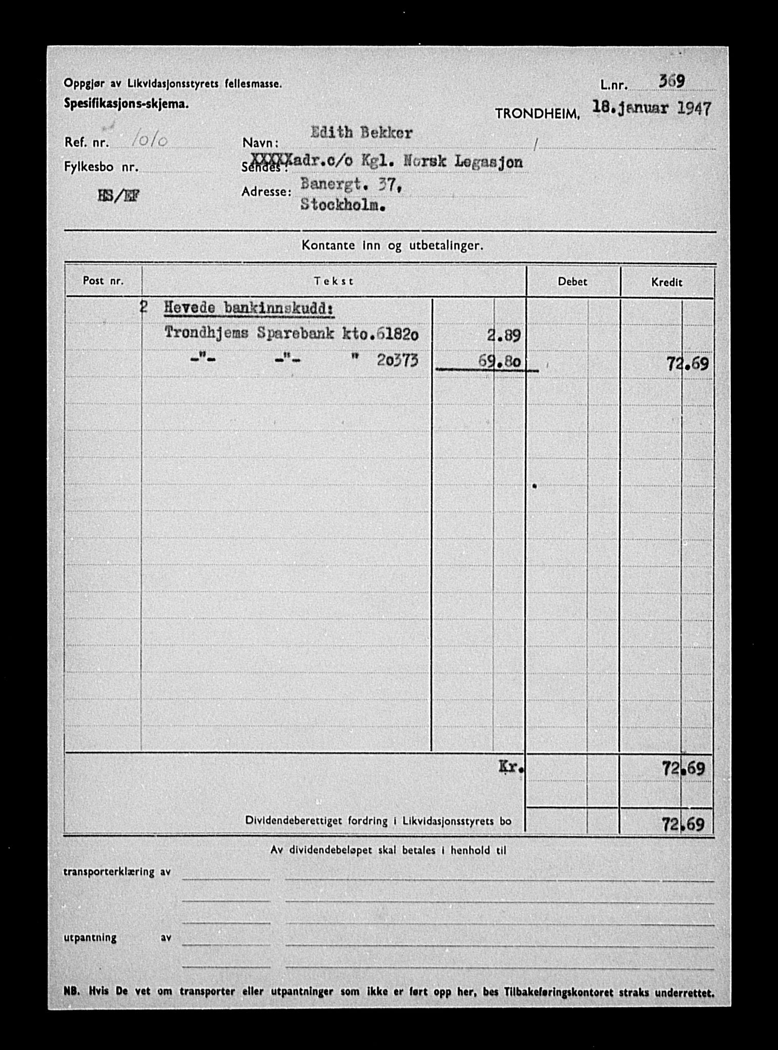 Justisdepartementet, Tilbakeføringskontoret for inndratte formuer, AV/RA-S-1564/H/Hc/Hca/L0892: --, 1945-1947, s. 298