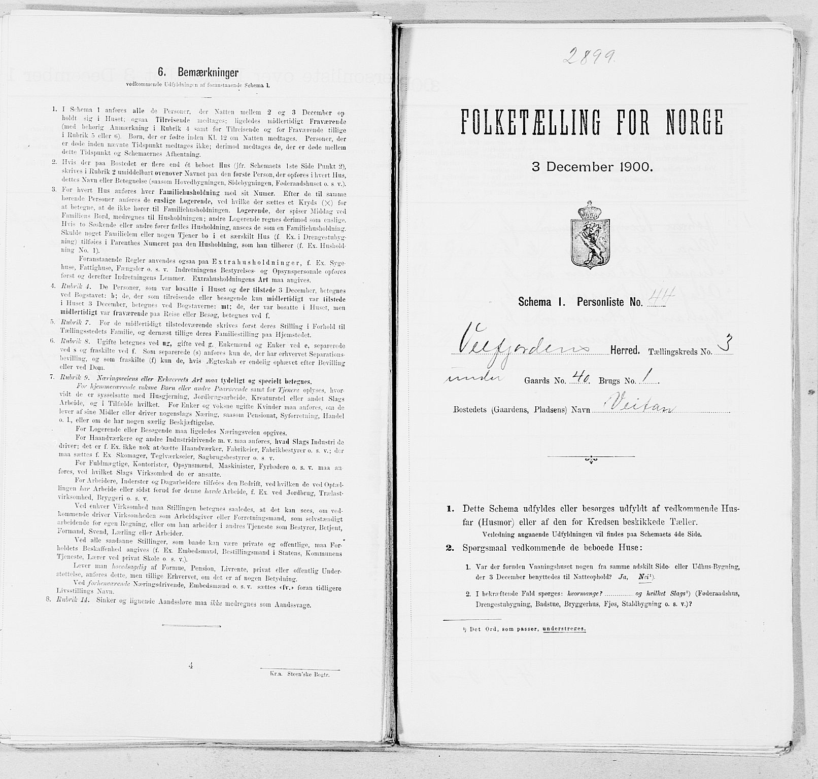 SAT, Folketelling 1900 for 1813 Velfjord herred, 1900, s. 506