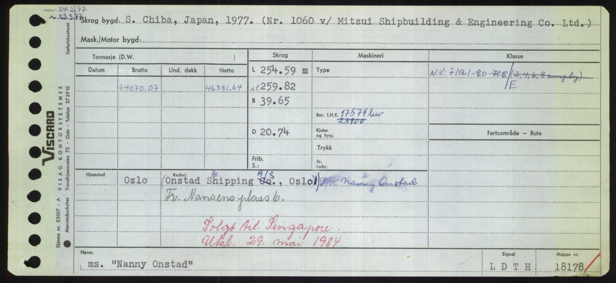 Sjøfartsdirektoratet med forløpere, Skipsmålingen, AV/RA-S-1627/H/Hd/L0026: Fartøy, N-Norhol, s. 43