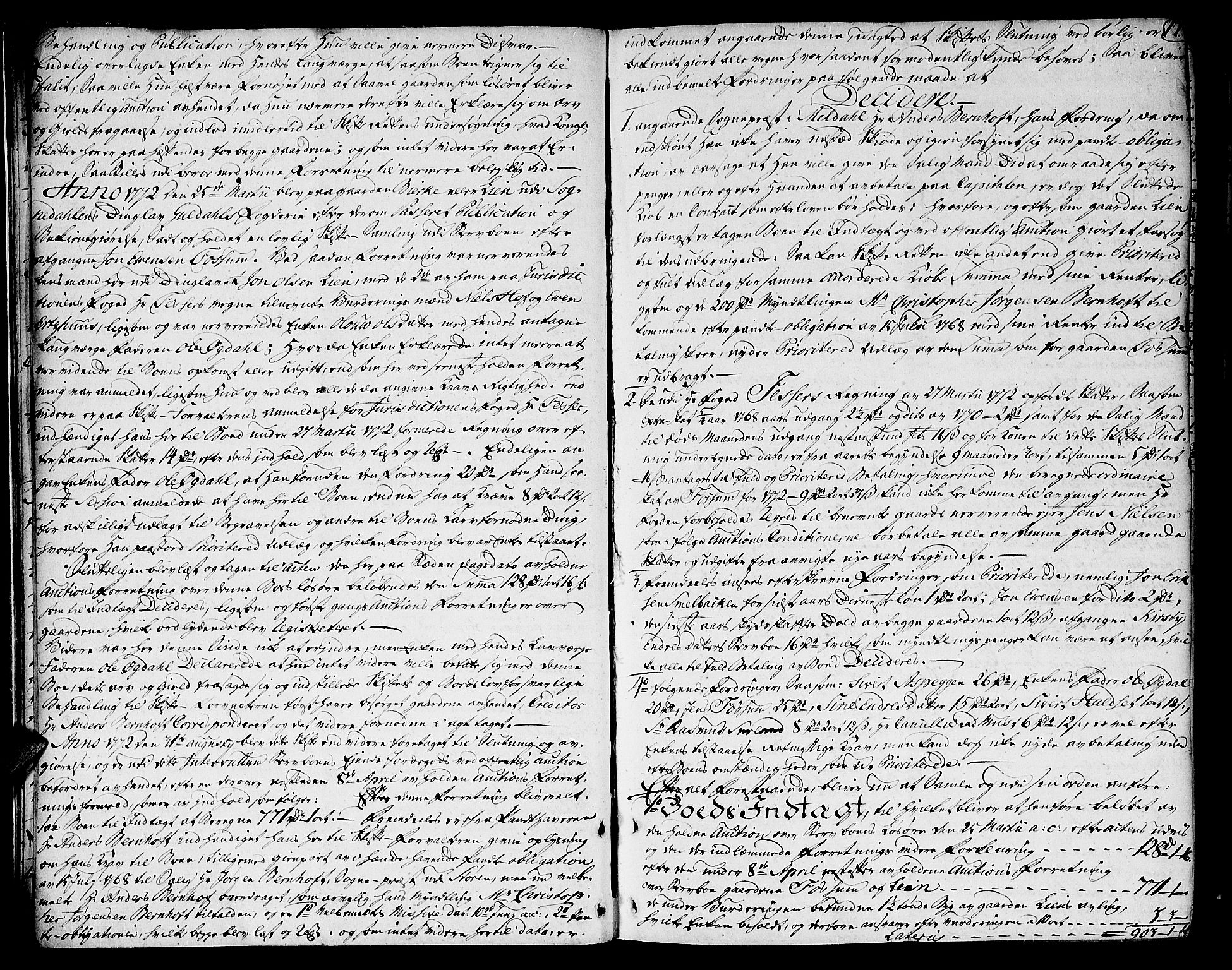 Gauldal sorenskriveri, AV/SAT-A-0014/1/3/3A/L0005: Skifteprotokoll, 1772-1777, s. 16b-17a