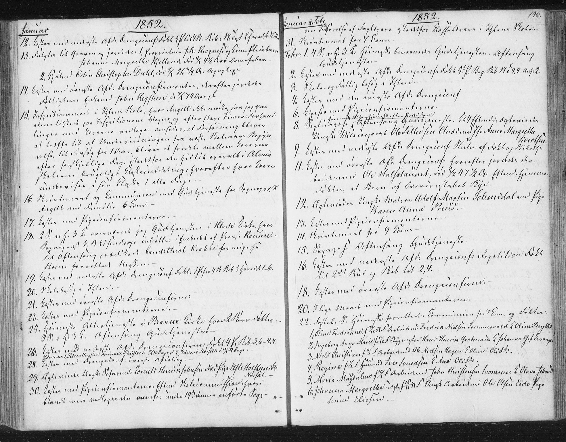 Ministerialprotokoller, klokkerbøker og fødselsregistre - Sør-Trøndelag, SAT/A-1456/602/L0127: Residerende kapellans bok nr. 602B01, 1821-1875, s. 146