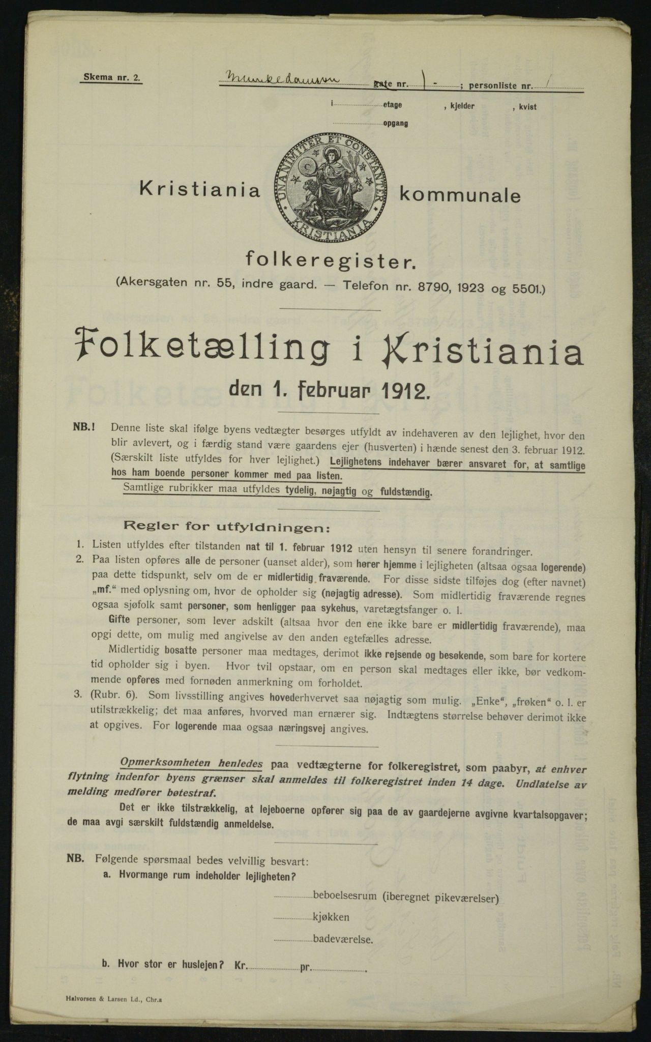 OBA, Kommunal folketelling 1.2.1912 for Kristiania, 1912, s. 67213