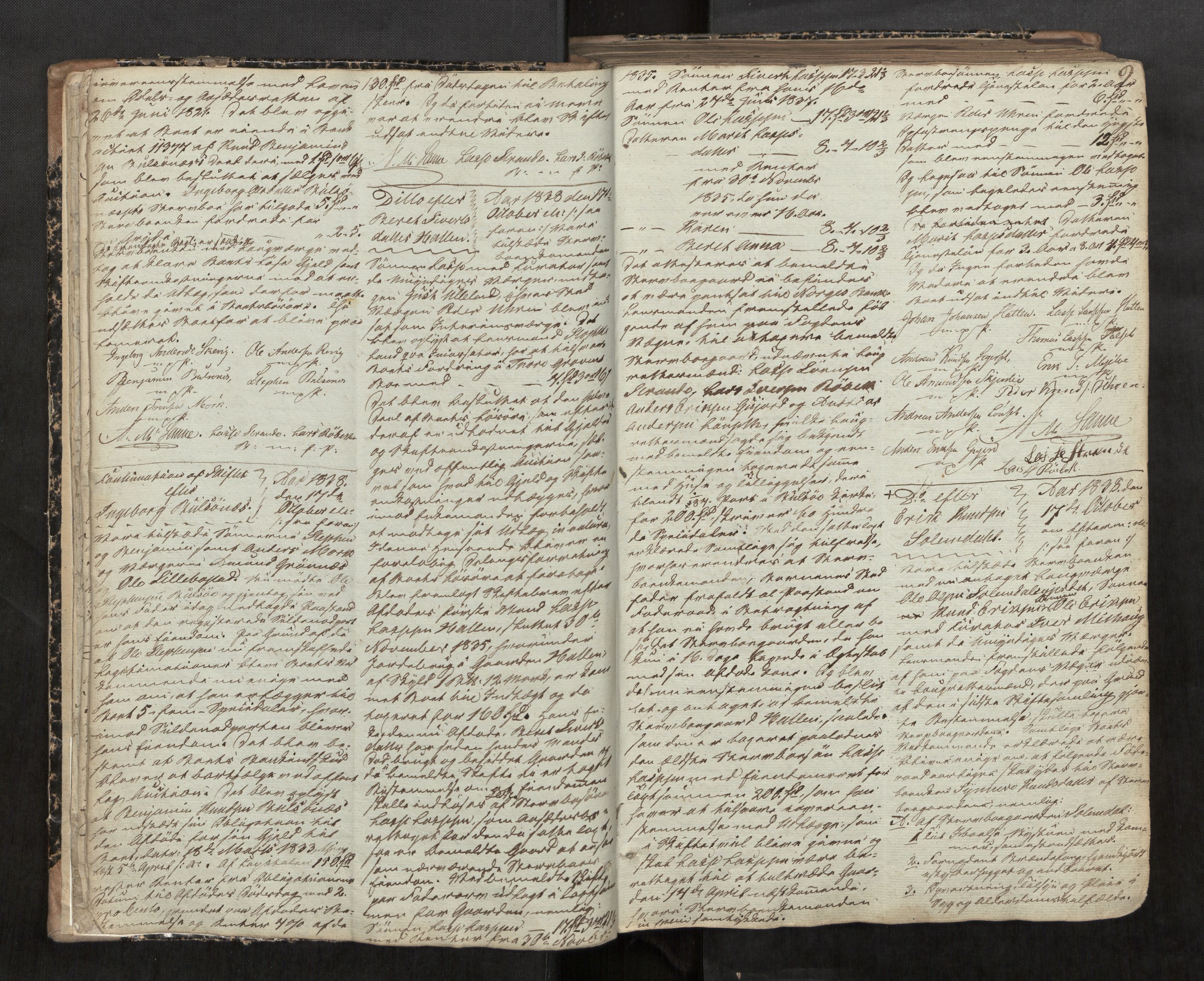 Romsdal sorenskriveri, AV/SAT-A-4149/1/3/3B/L0003: Skiftebehandlingsprotokoll, 1838-1846, s. 9