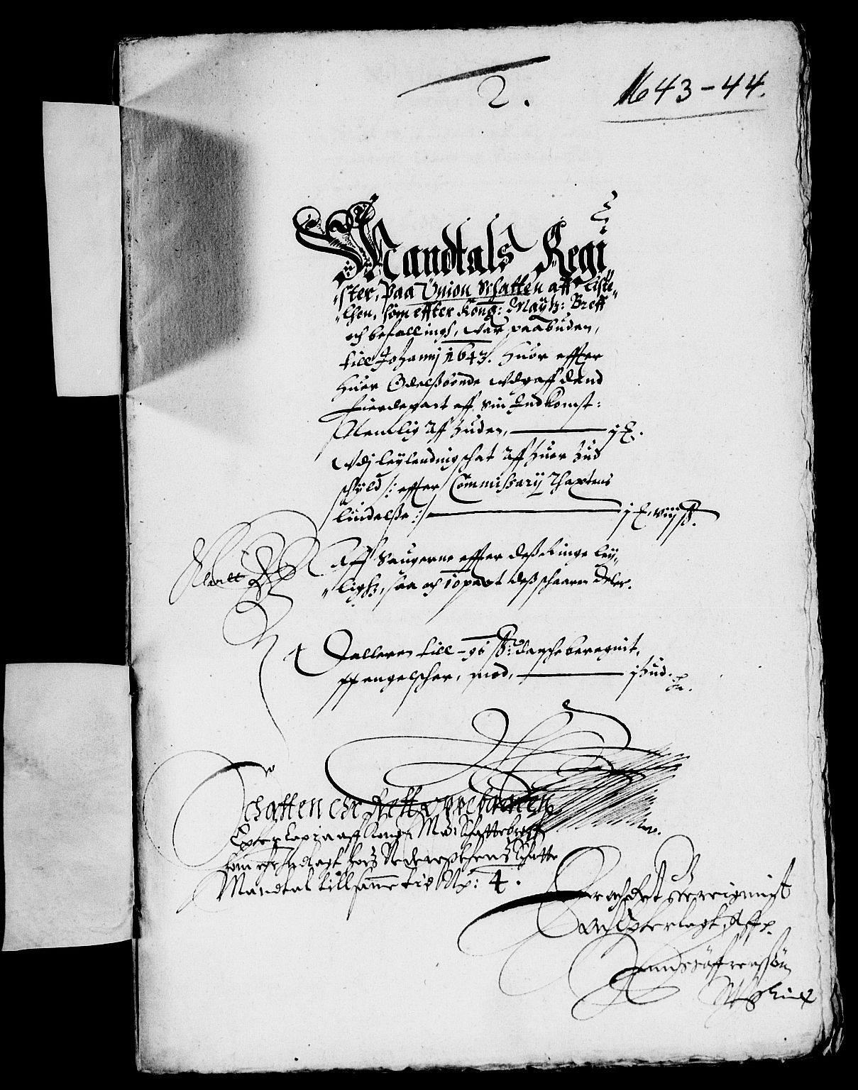 Rentekammeret inntil 1814, Reviderte regnskaper, Lensregnskaper, AV/RA-EA-5023/R/Rb/Rbr/L0014: Lista len, 1641-1644