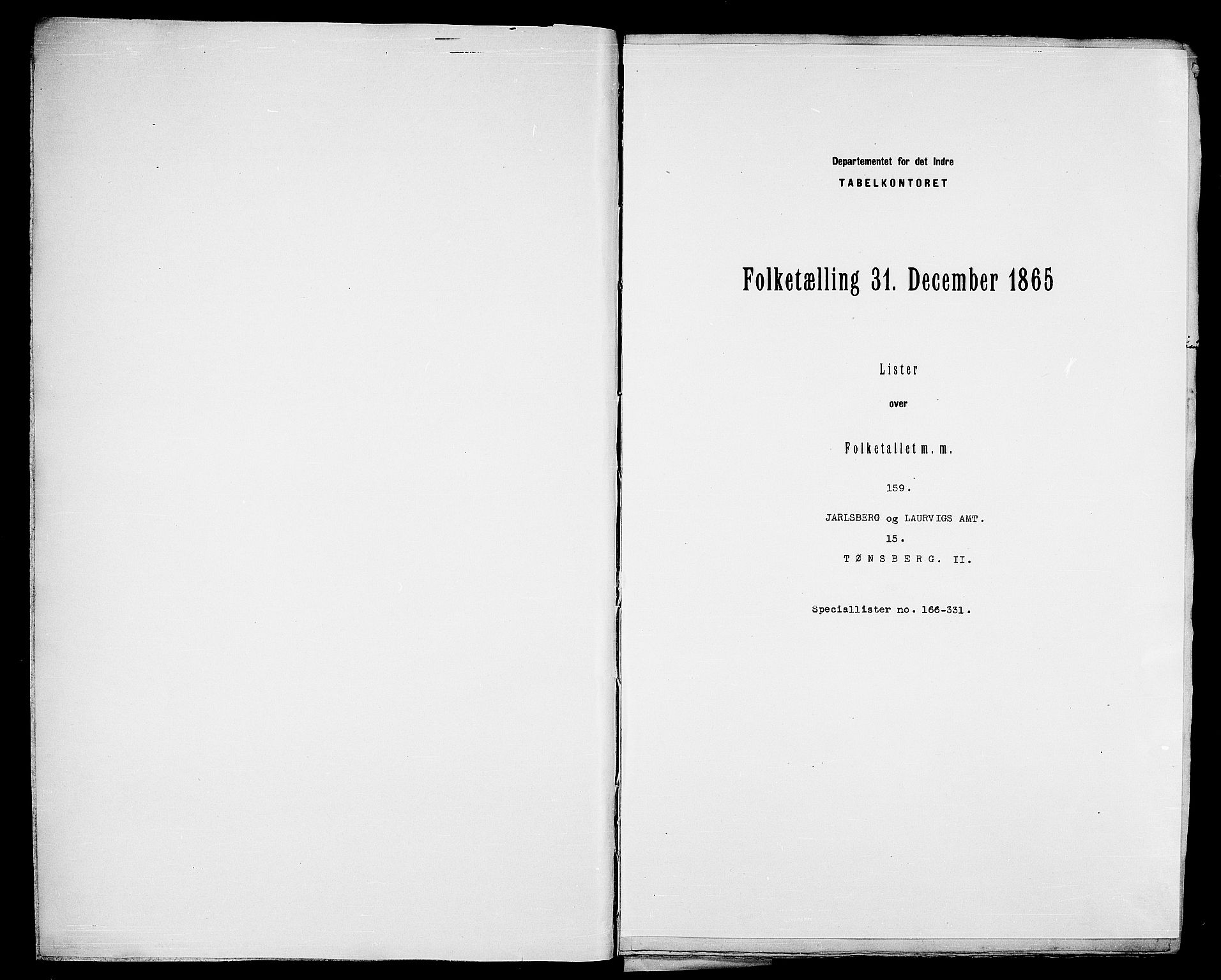 RA, Folketelling 1865 for 0705P Tønsberg prestegjeld, 1865, s. 365