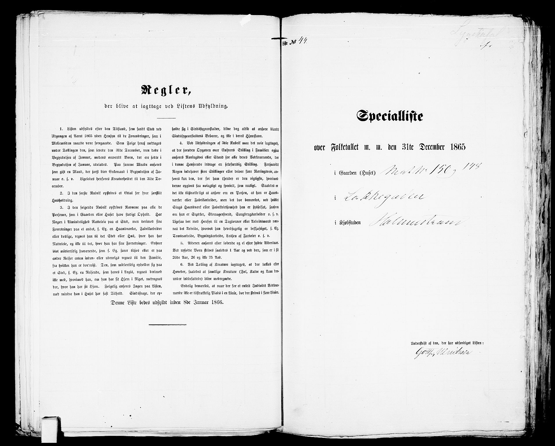 RA, Folketelling 1865 for 0702B Botne prestegjeld, Holmestrand kjøpstad, 1865, s. 94