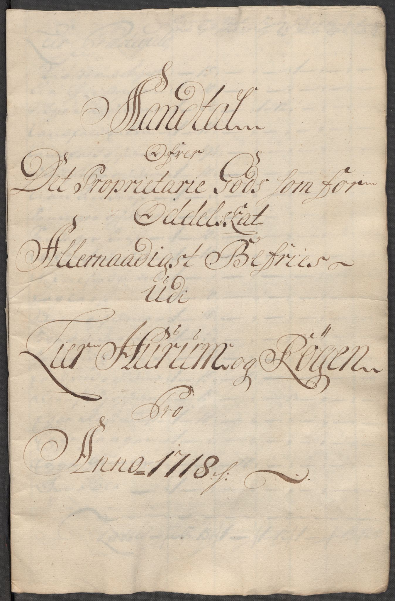 Rentekammeret inntil 1814, Reviderte regnskaper, Fogderegnskap, RA/EA-4092/R31/L1712: Fogderegnskap Hurum, Røyken, Eiker, Lier og Buskerud, 1718, s. 230