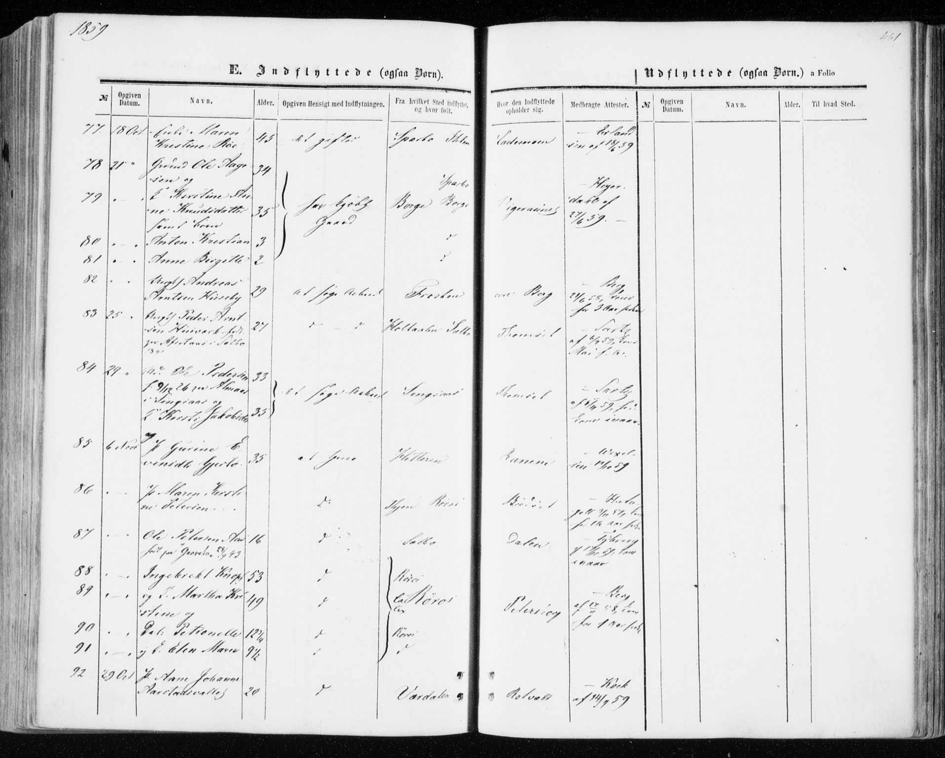 Ministerialprotokoller, klokkerbøker og fødselsregistre - Sør-Trøndelag, SAT/A-1456/606/L0292: Ministerialbok nr. 606A07, 1856-1865, s. 461