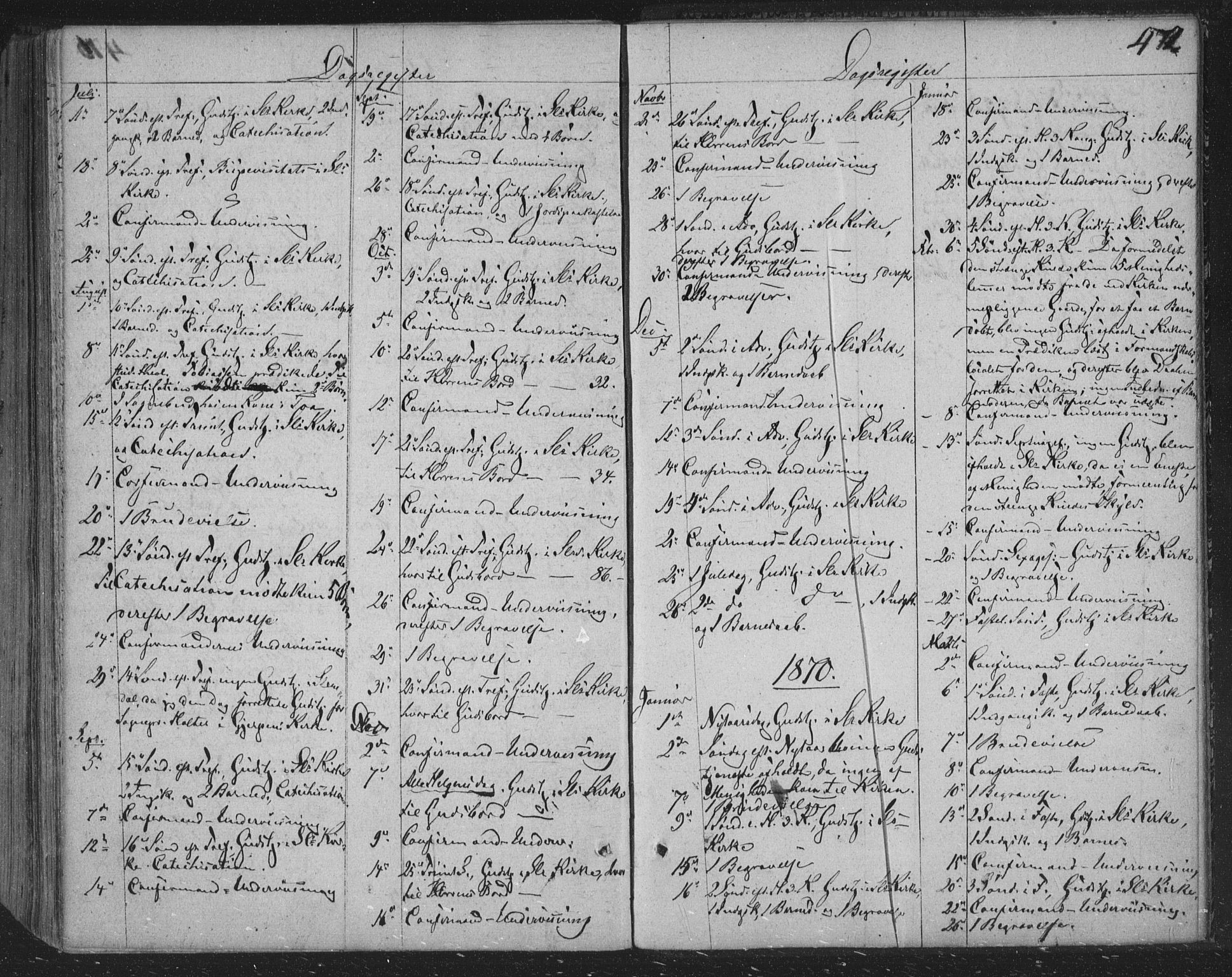 Siljan kirkebøker, AV/SAKO-A-300/F/Fa/L0001: Ministerialbok nr. 1, 1831-1870, s. 472