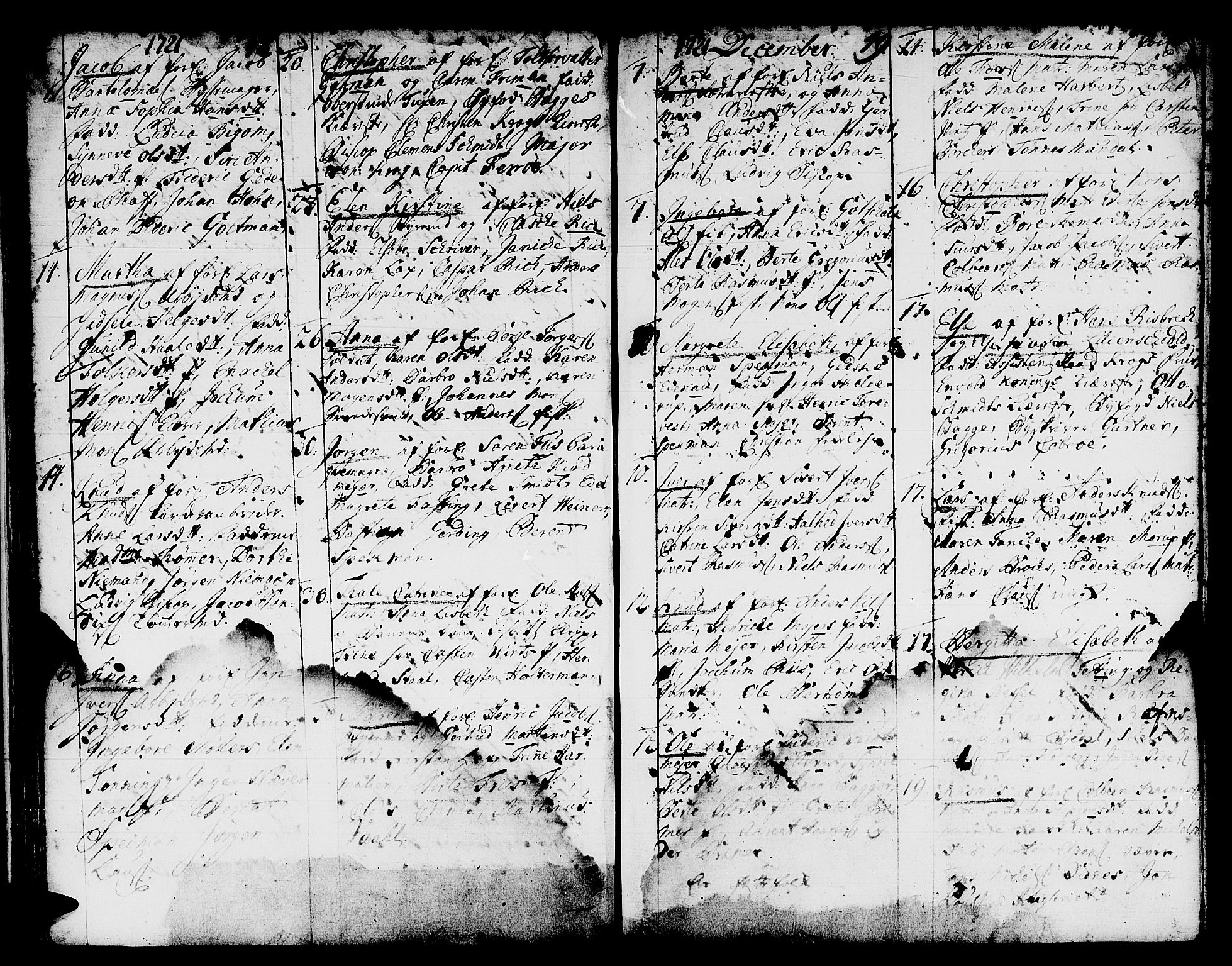 Domkirken sokneprestembete, AV/SAB-A-74801/H/Haa/L0001: Ministerialbok nr. A 1, 1719-1732, s. 48-49