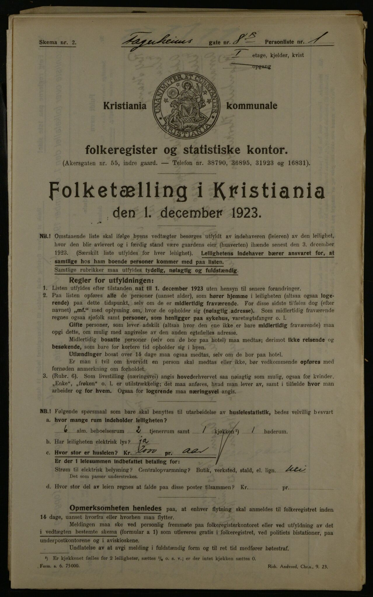 OBA, Kommunal folketelling 1.12.1923 for Kristiania, 1923, s. 26062