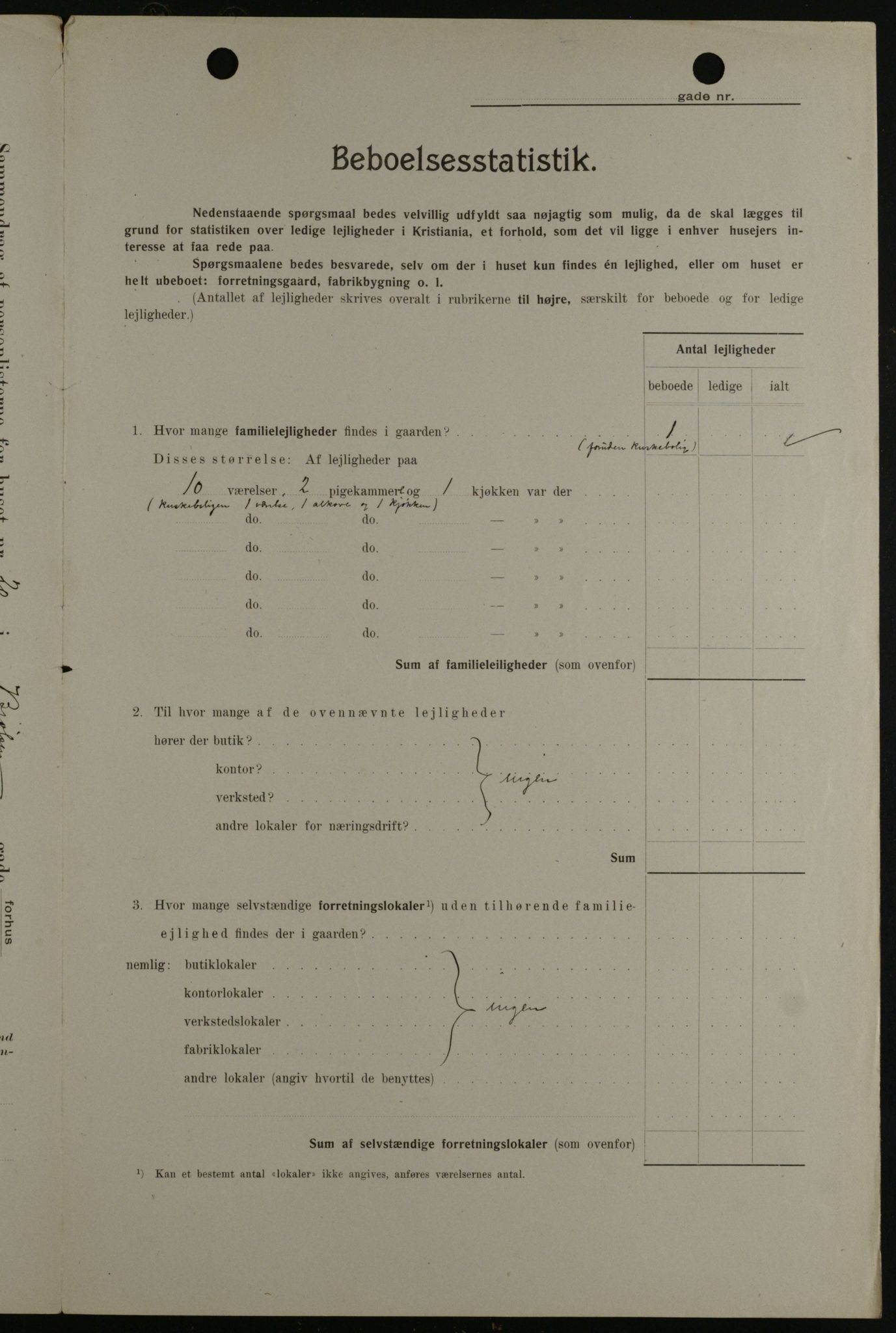 OBA, Kommunal folketelling 1.2.1908 for Kristiania kjøpstad, 1908, s. 6425