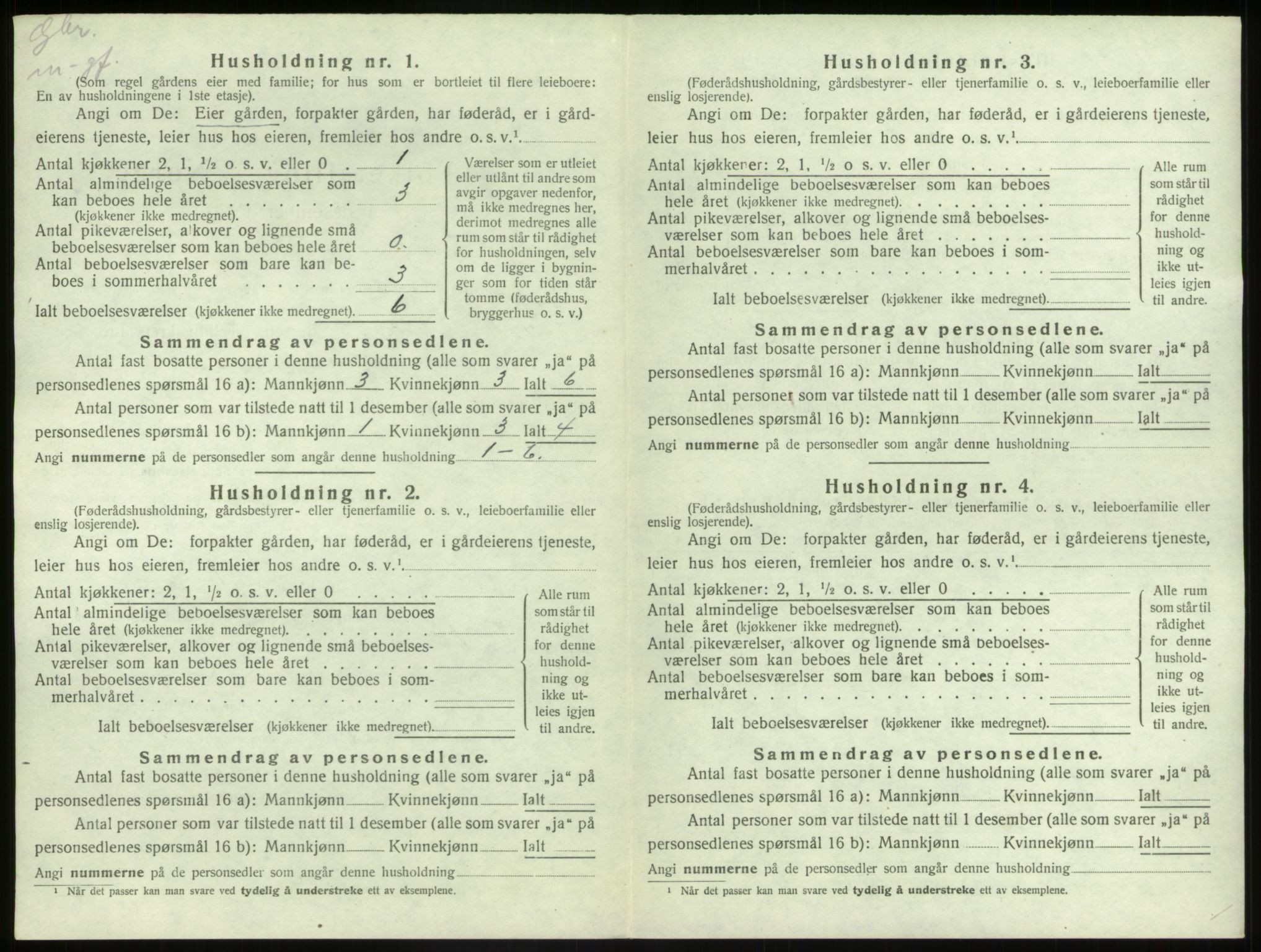 SAB, Folketelling 1920 for 1439 Sør-Vågsøy herred, 1920, s. 101