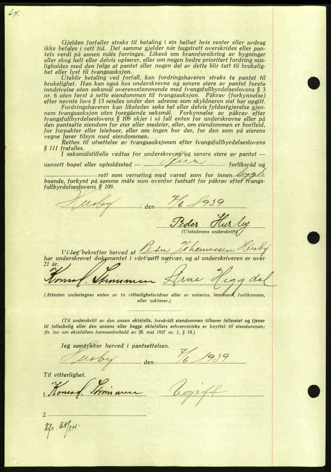 Nordmøre sorenskriveri, AV/SAT-A-4132/1/2/2Ca: Pantebok nr. B86, 1939-1940, Dagboknr: 2684/1939