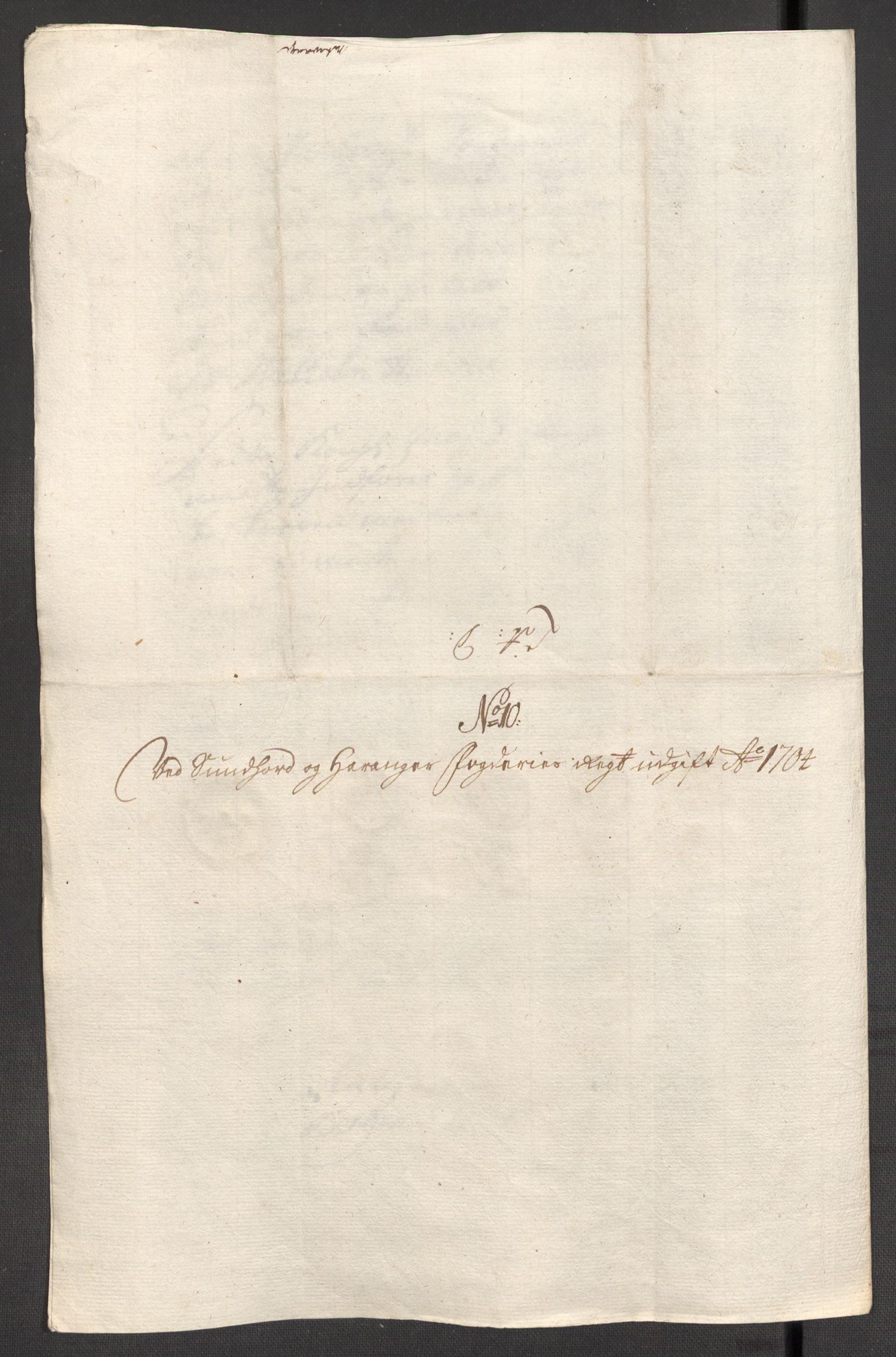 Rentekammeret inntil 1814, Reviderte regnskaper, Fogderegnskap, AV/RA-EA-4092/R48/L2982: Fogderegnskap Sunnhordland og Hardanger, 1704, s. 238