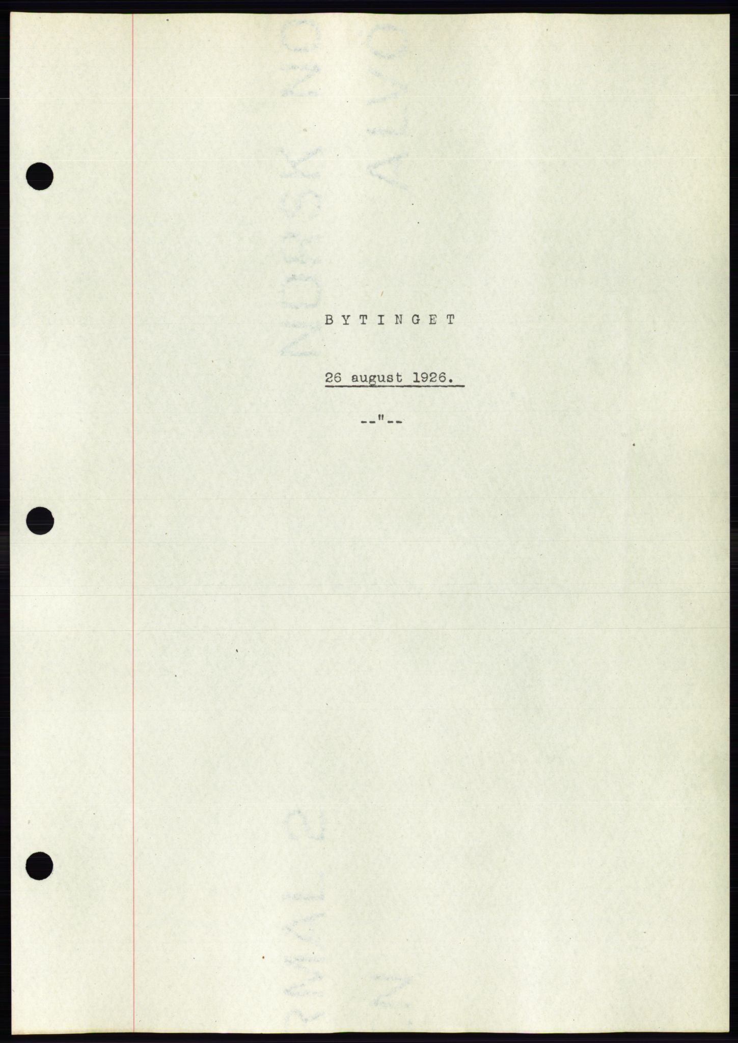 Ålesund byfogd, AV/SAT-A-4384: Pantebok nr. 21, 1926-1927, Tingl.dato: 26.08.1926