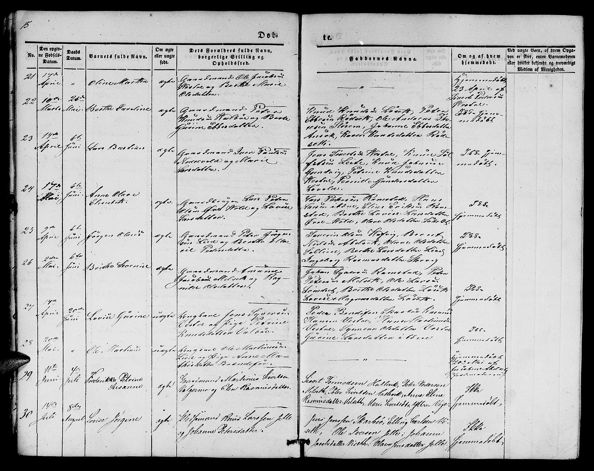 Ministerialprotokoller, klokkerbøker og fødselsregistre - Møre og Romsdal, SAT/A-1454/522/L0324: Klokkerbok nr. 522C03, 1854-1871, s. 15