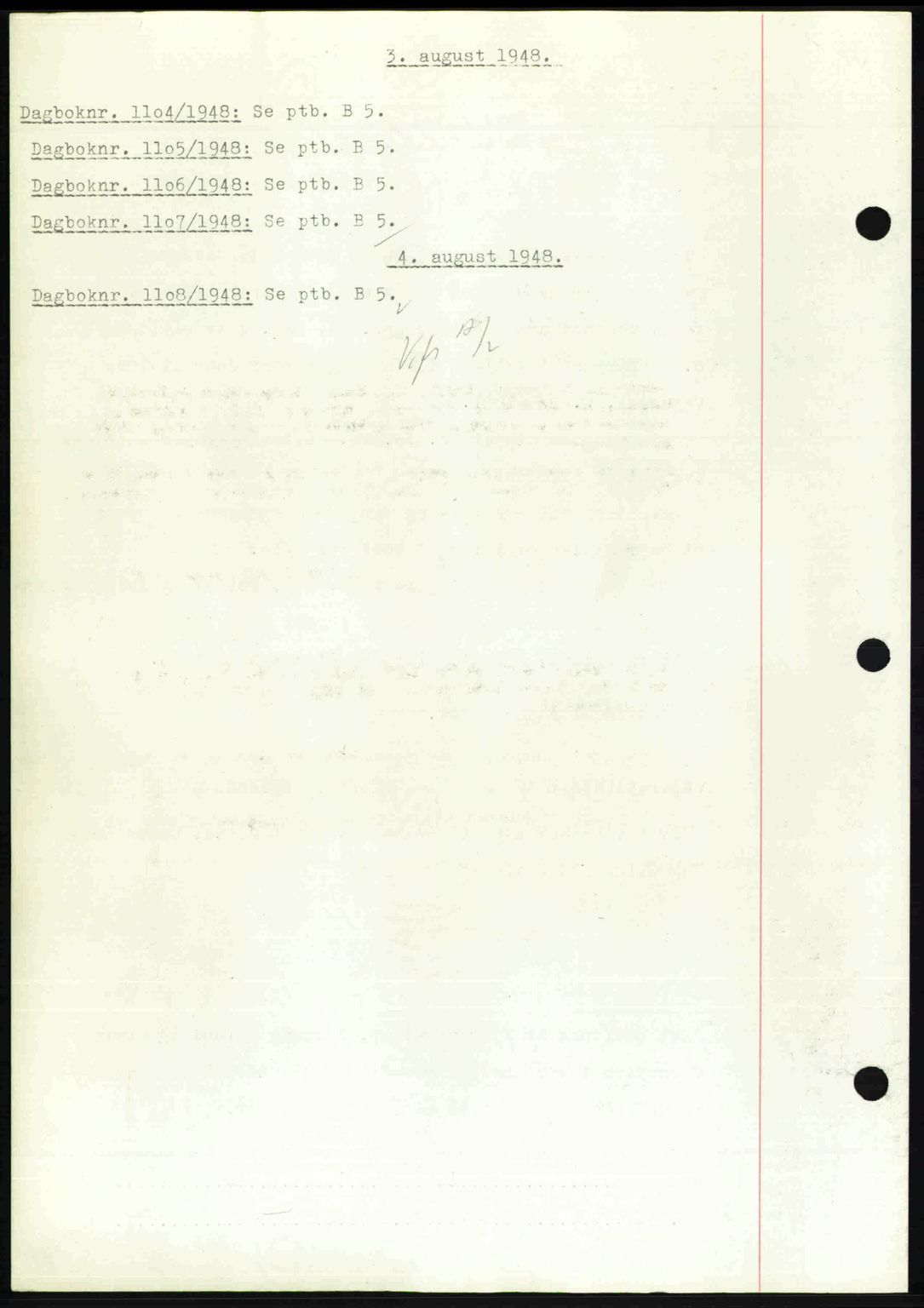 Nedenes sorenskriveri, SAK/1221-0006/G/Gb/Gba/L0059: Pantebok nr. A11, 1948-1948, Dagboknr: 1104/1948