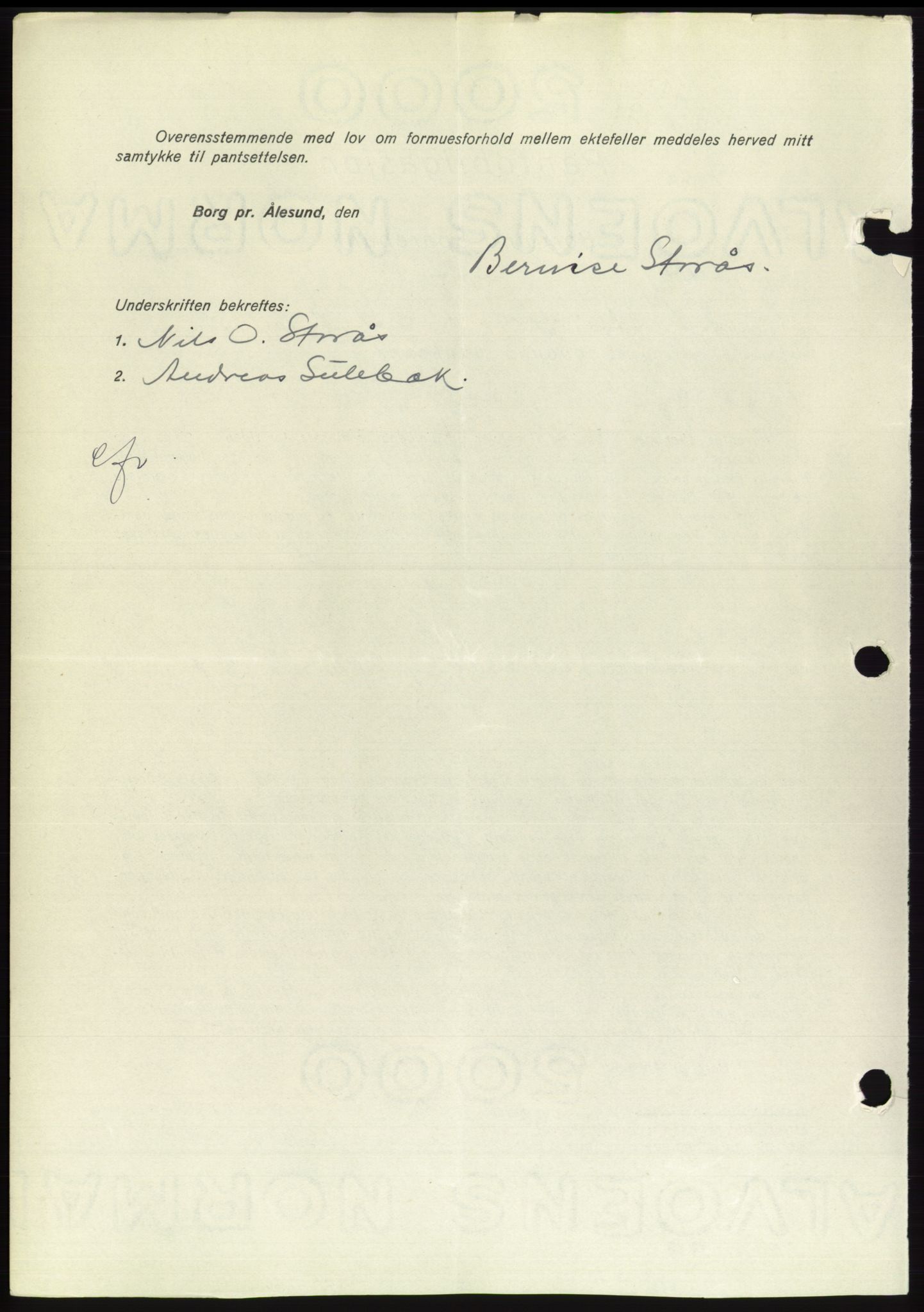 Søre Sunnmøre sorenskriveri, AV/SAT-A-4122/1/2/2C/L0114: Pantebok nr. 1-2B, 1943-1947, Dagboknr: 994/1946