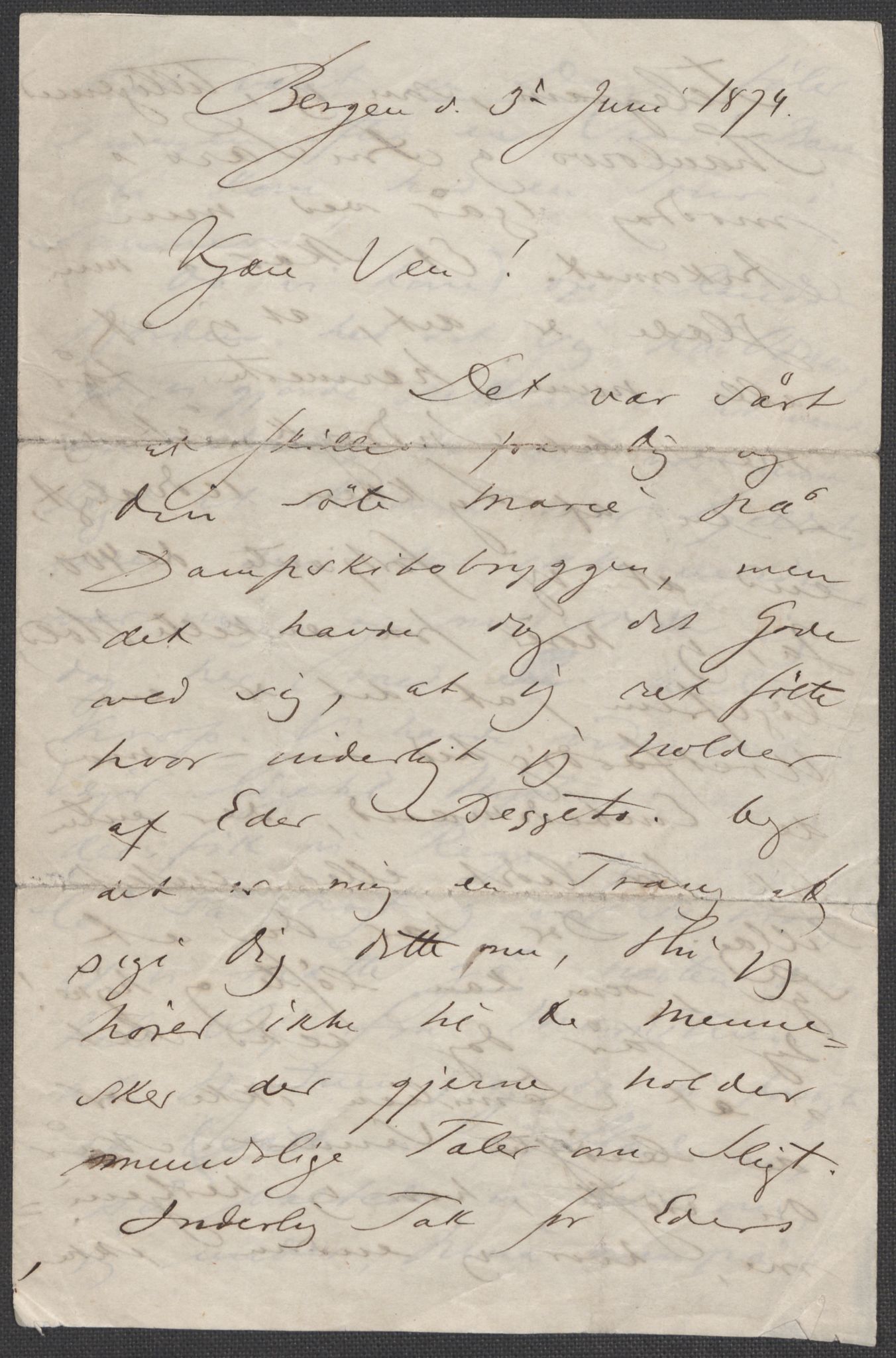 Beyer, Frants, RA/PA-0132/F/L0001: Brev fra Edvard Grieg til Frantz Beyer og "En del optegnelser som kan tjene til kommentar til brevene" av Marie Beyer, 1872-1907, s. 35