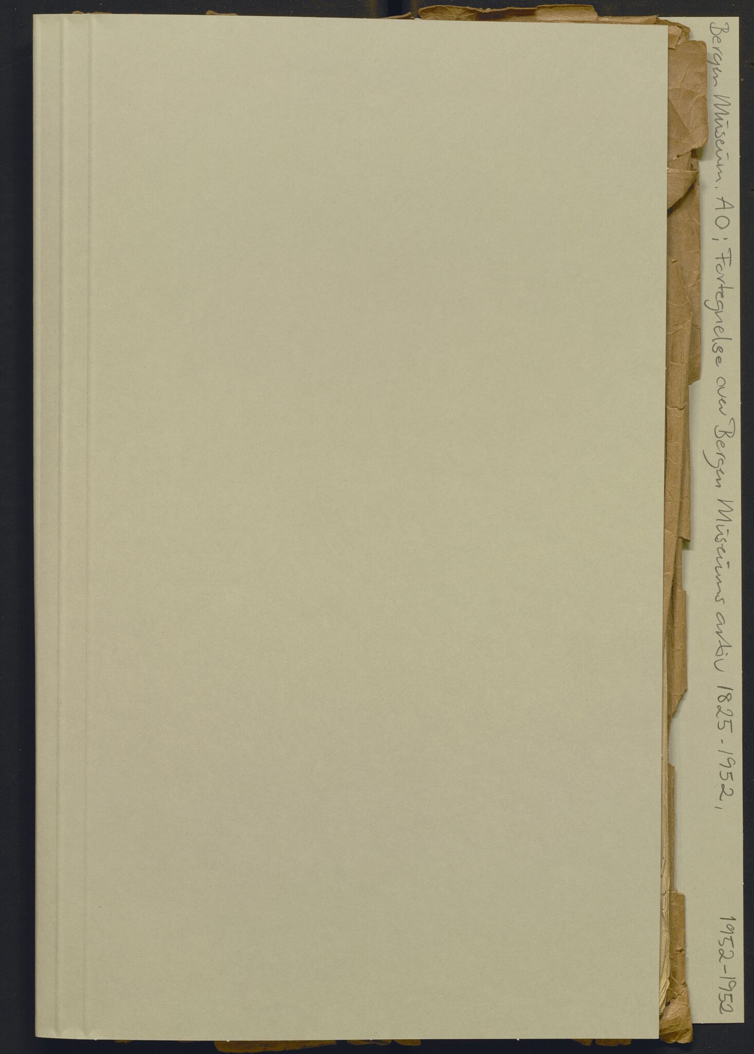 Bergens Museum, AV/SAB-A-17301/02/Y/Yb/L0001: Diverse, 1825-1952, s. 24