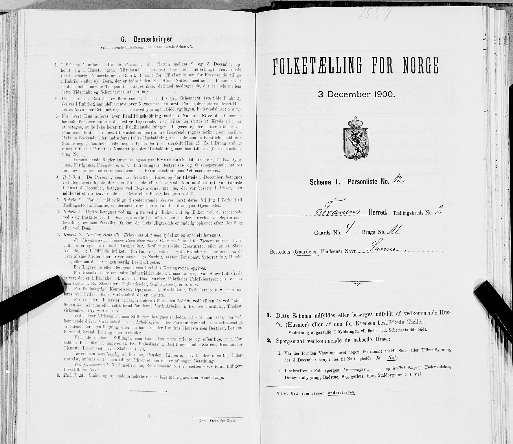 SAT, Folketelling 1900 for 1835 Træna herred, 1900, s. 202