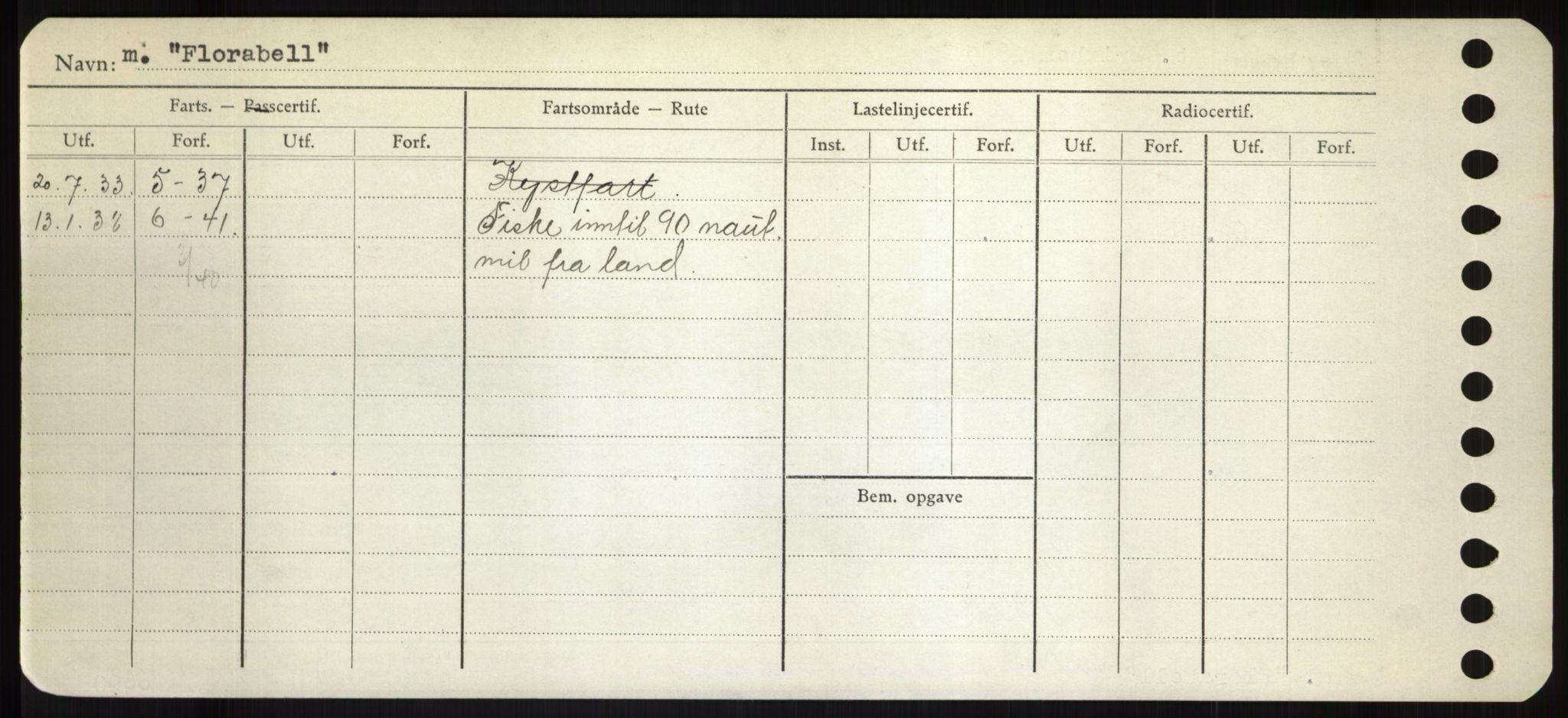 Sjøfartsdirektoratet med forløpere, Skipsmålingen, RA/S-1627/H/Hd/L0011: Fartøy, Fla-Får, s. 48