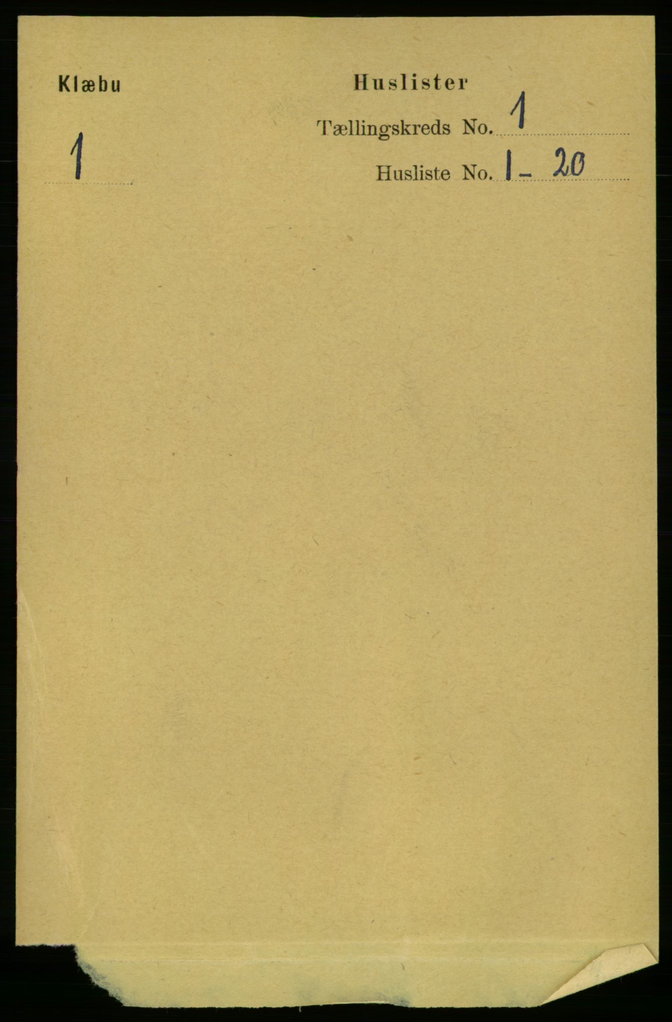 RA, Folketelling 1891 for 1662 Klæbu herred, 1891, s. 25