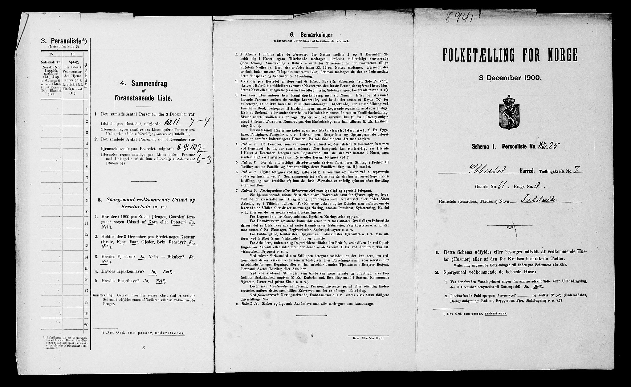 SATØ, Folketelling 1900 for 1917 Ibestad herred, 1900, s. 1034