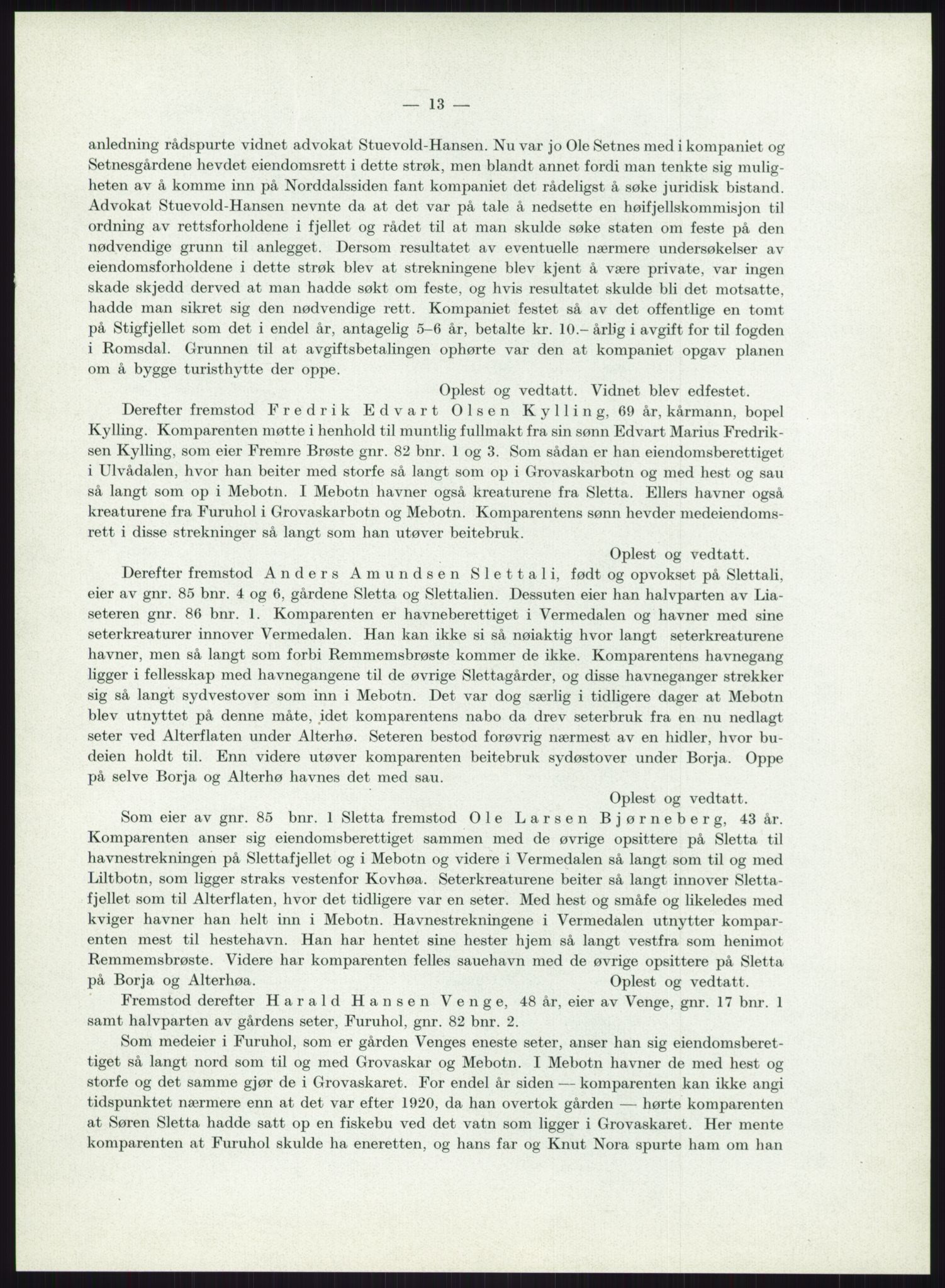 Høyfjellskommisjonen, AV/RA-S-1546/X/Xa/L0001: Nr. 1-33, 1909-1953, s. 6355