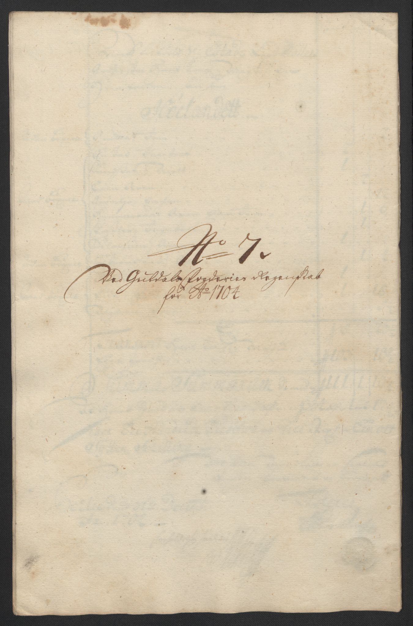Rentekammeret inntil 1814, Reviderte regnskaper, Fogderegnskap, RA/EA-4092/R60/L3954: Fogderegnskap Orkdal og Gauldal, 1704, s. 364