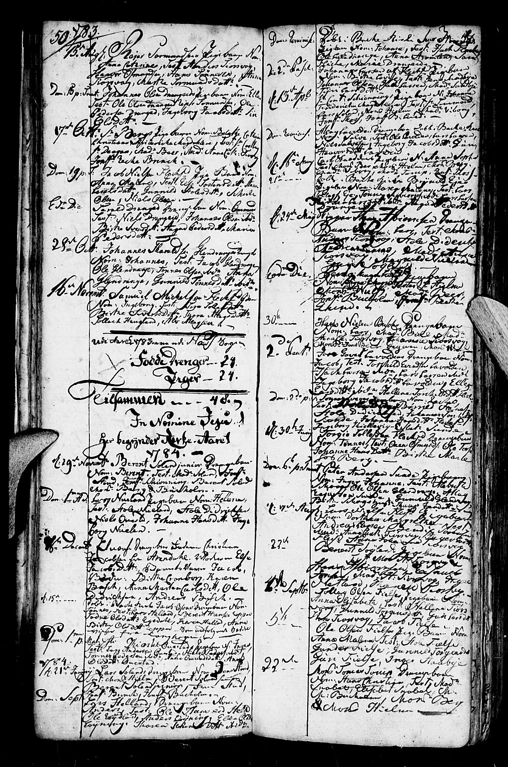 Flekkefjord sokneprestkontor, AV/SAK-1111-0012/F/Fb/Fbc/L0001: Klokkerbok nr. B 1, 1773-1801, s. 50-51