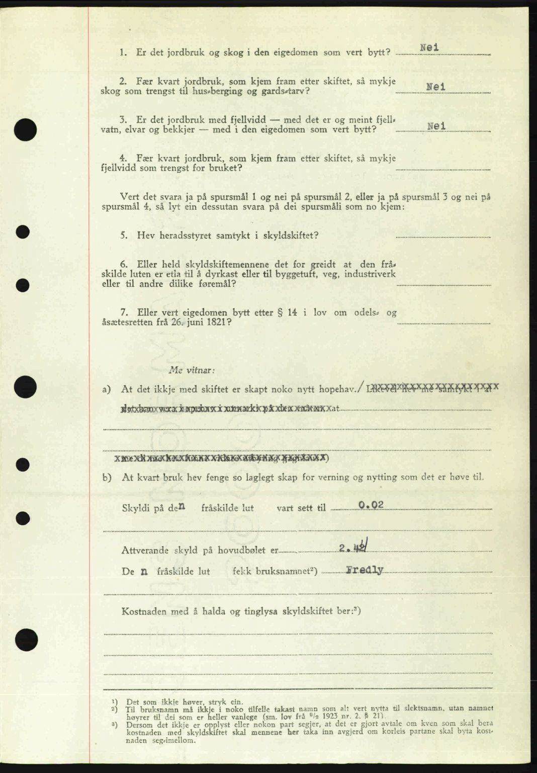 Nordre Sunnmøre sorenskriveri, AV/SAT-A-0006/1/2/2C/2Ca: Pantebok nr. A25, 1947-1947, Dagboknr: 1436/1947