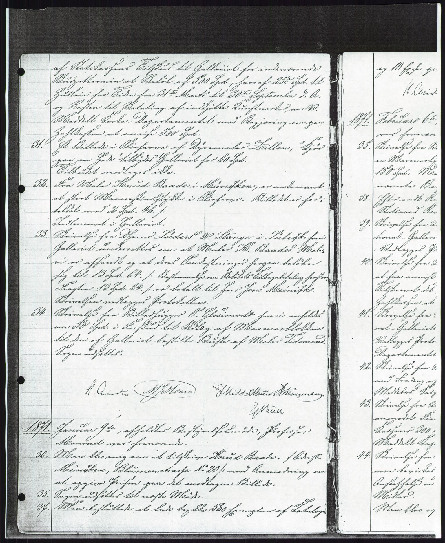 Nasjonalgalleriet, NMFK/NG-1000/A/Aa/L0001: Forhandlingsprotokoll 1869-1877, 1869-1877, s. 15