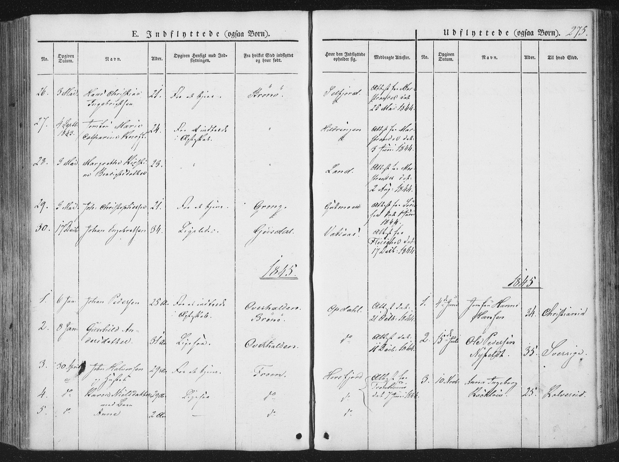 Ministerialprotokoller, klokkerbøker og fødselsregistre - Nordland, SAT/A-1459/810/L0144: Ministerialbok nr. 810A07 /1, 1841-1862, s. 275