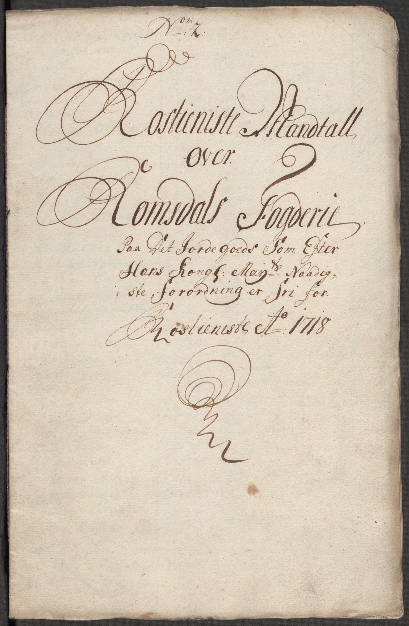Rentekammeret inntil 1814, Reviderte regnskaper, Fogderegnskap, AV/RA-EA-4092/R55/L3665: Fogderegnskap Romsdal, 1718, s. 76