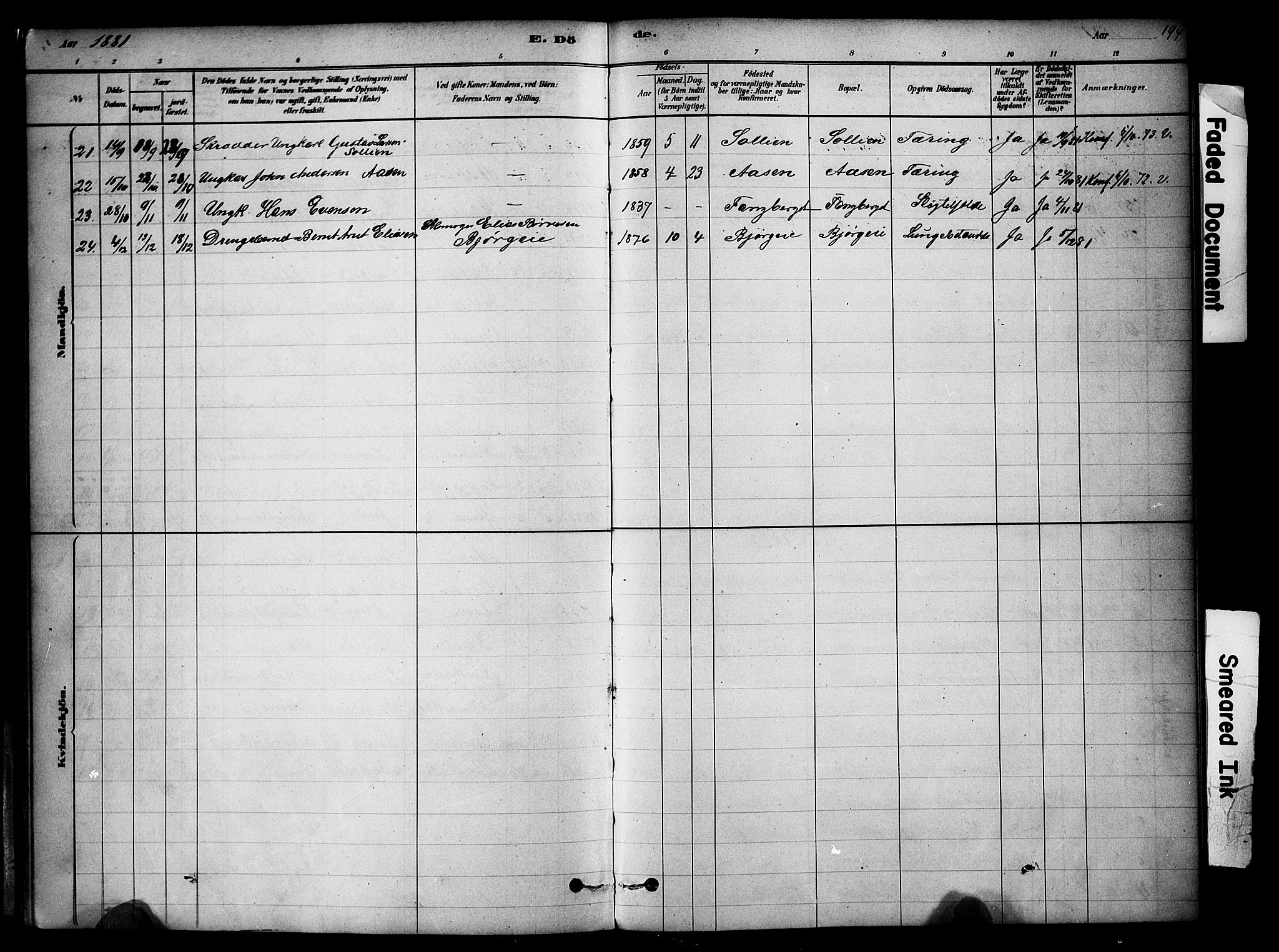 Ringsaker prestekontor, AV/SAH-PREST-014/K/Ka/L0014: Ministerialbok nr. 14, 1879-1890, s. 194
