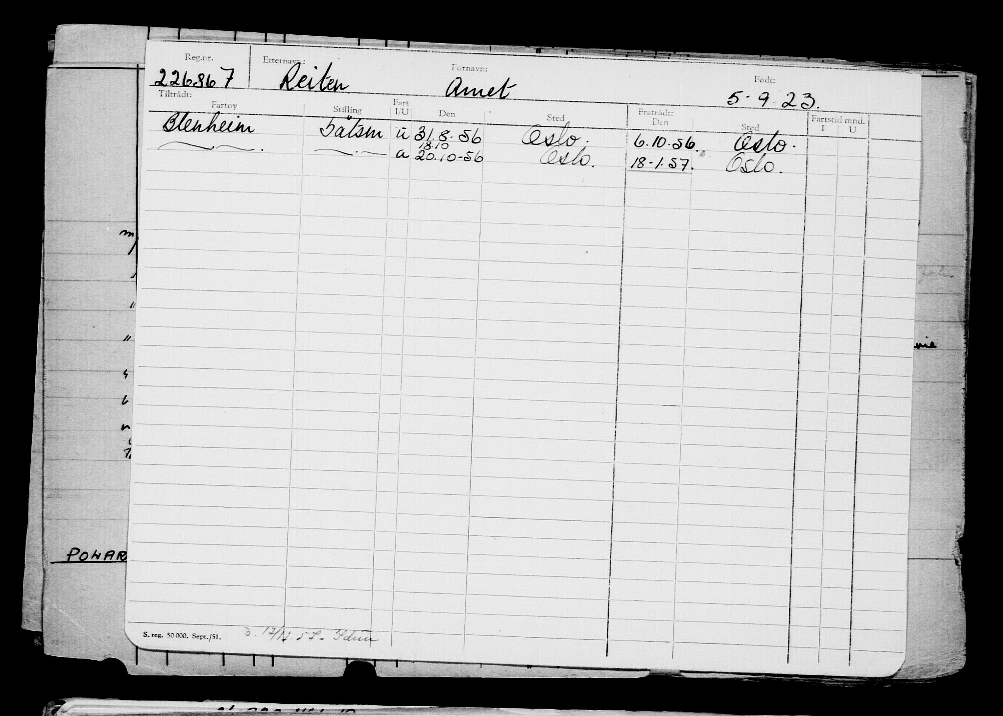 Direktoratet for sjømenn, AV/RA-S-3545/G/Gb/L0222: Hovedkort, 1923, s. 582