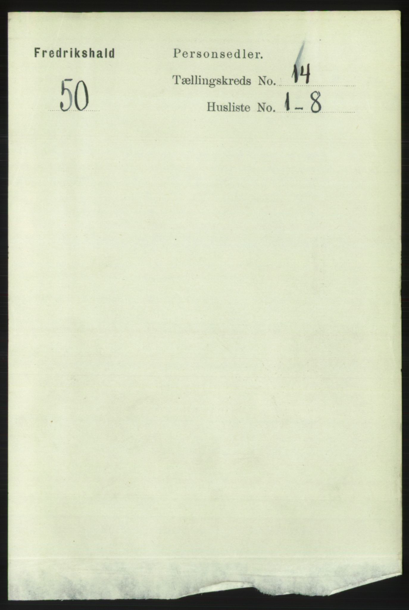 RA, Folketelling 1891 for 0101 Fredrikshald kjøpstad, 1891, s. 9018