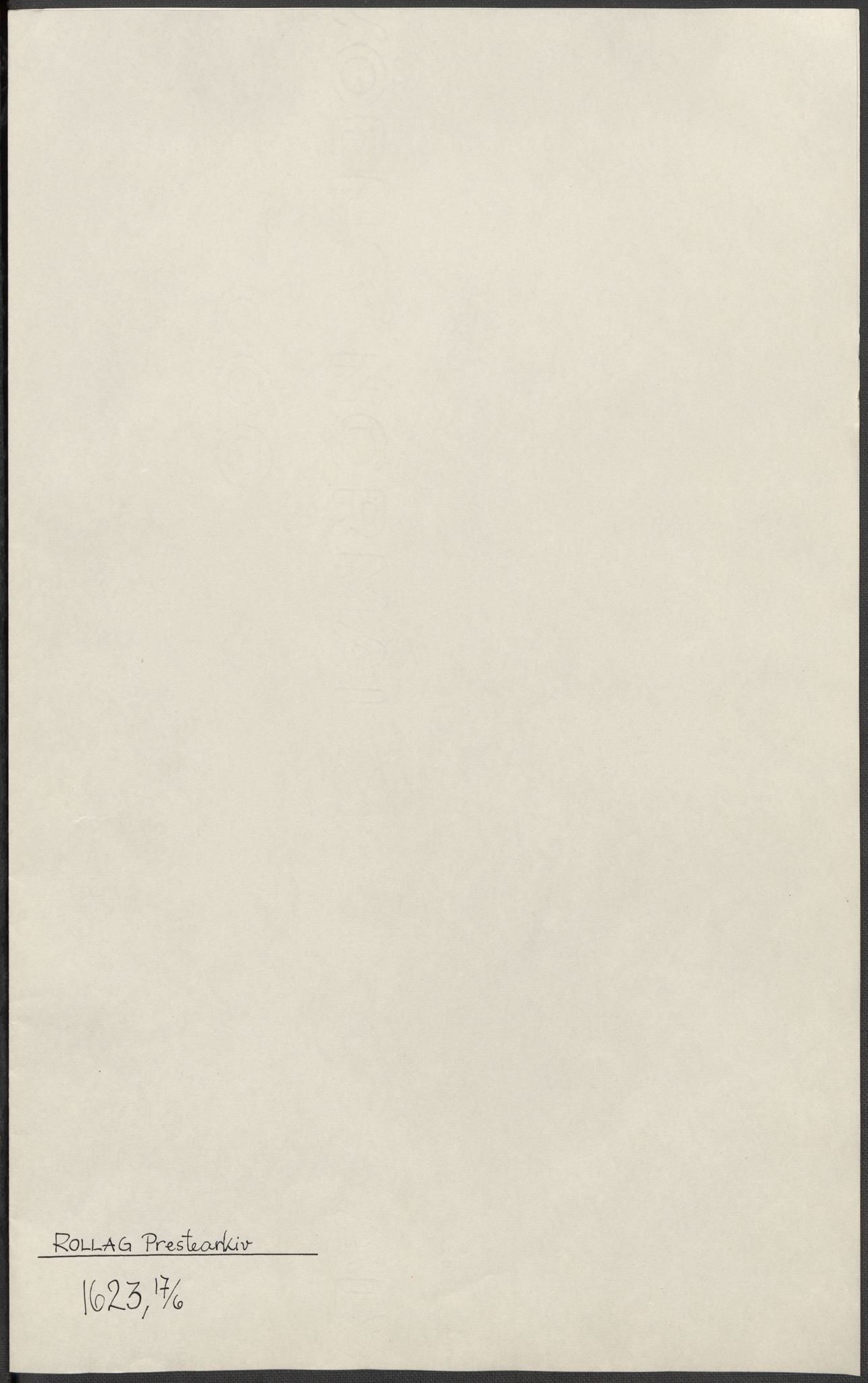 Riksarkivets diplomsamling, AV/RA-EA-5965/F15/L0017: Prestearkiv - Buskerud, 1553-1760, s. 18