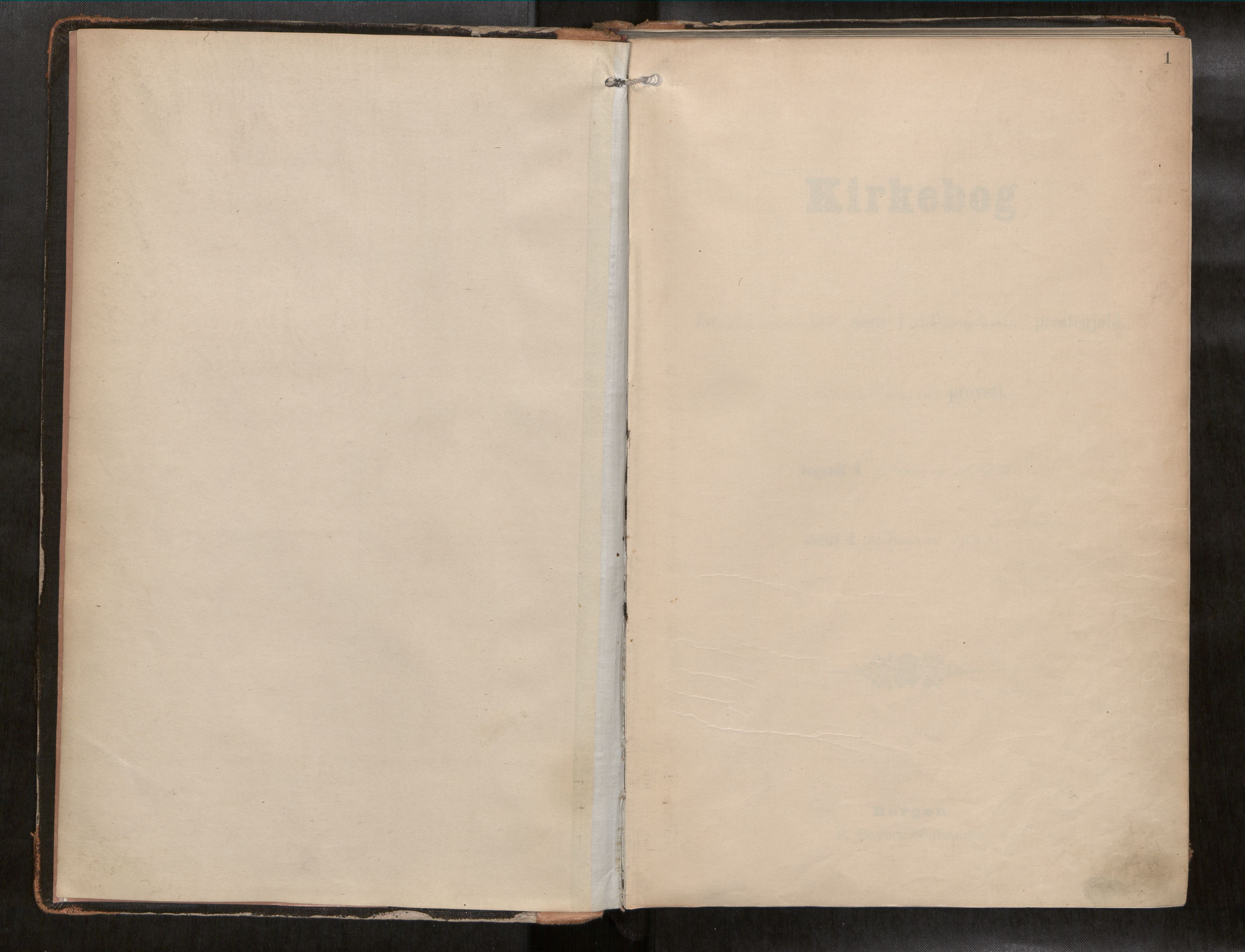 Ministerialprotokoller, klokkerbøker og fødselsregistre - Nord-Trøndelag, SAT/A-1458/742/L0409a: Ministerialbok nr. 742A03, 1906-1924, s. 1