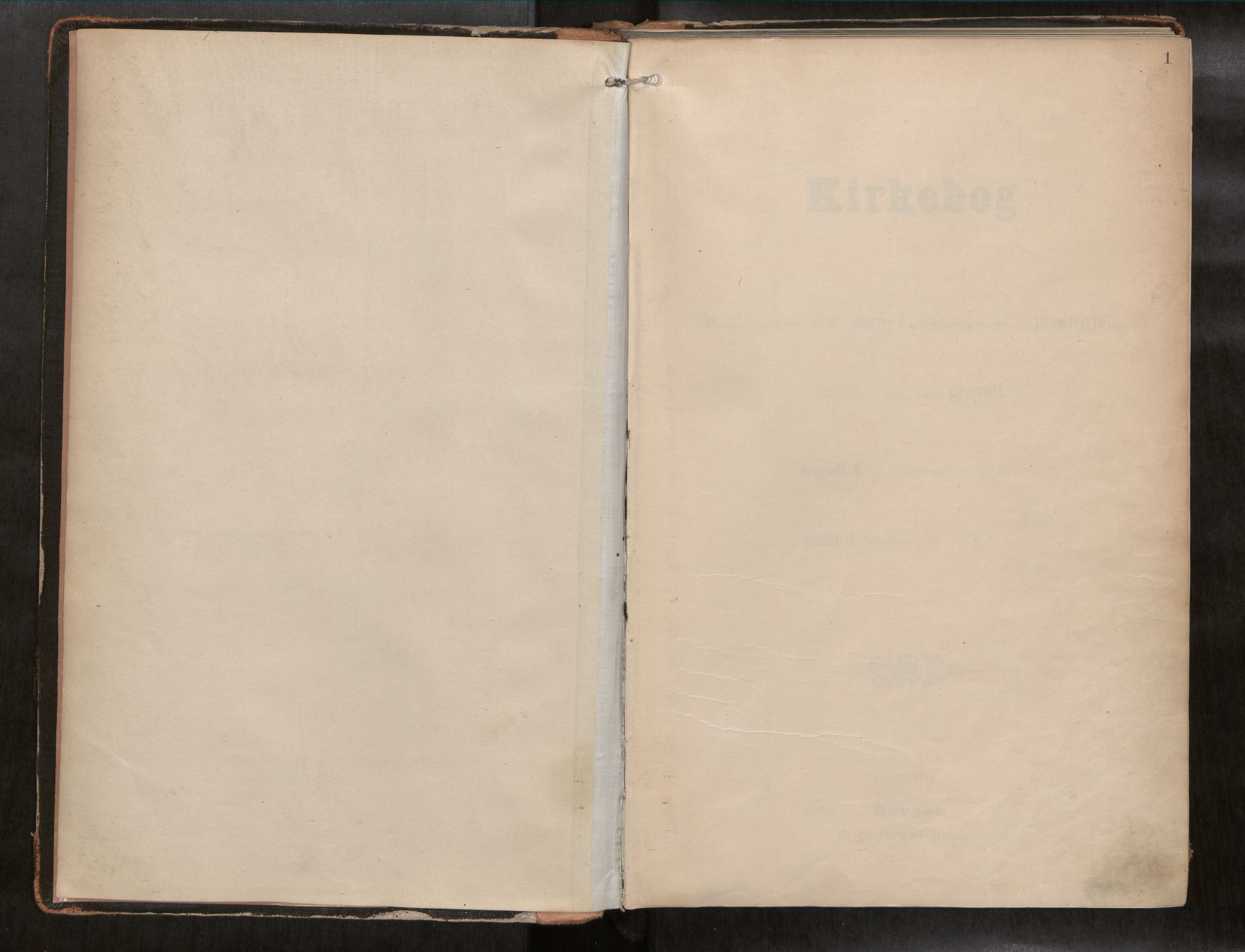 Ministerialprotokoller, klokkerbøker og fødselsregistre - Nord-Trøndelag, AV/SAT-A-1458/742/L0409a: Ministerialbok nr. 742A03, 1906-1924, s. 1