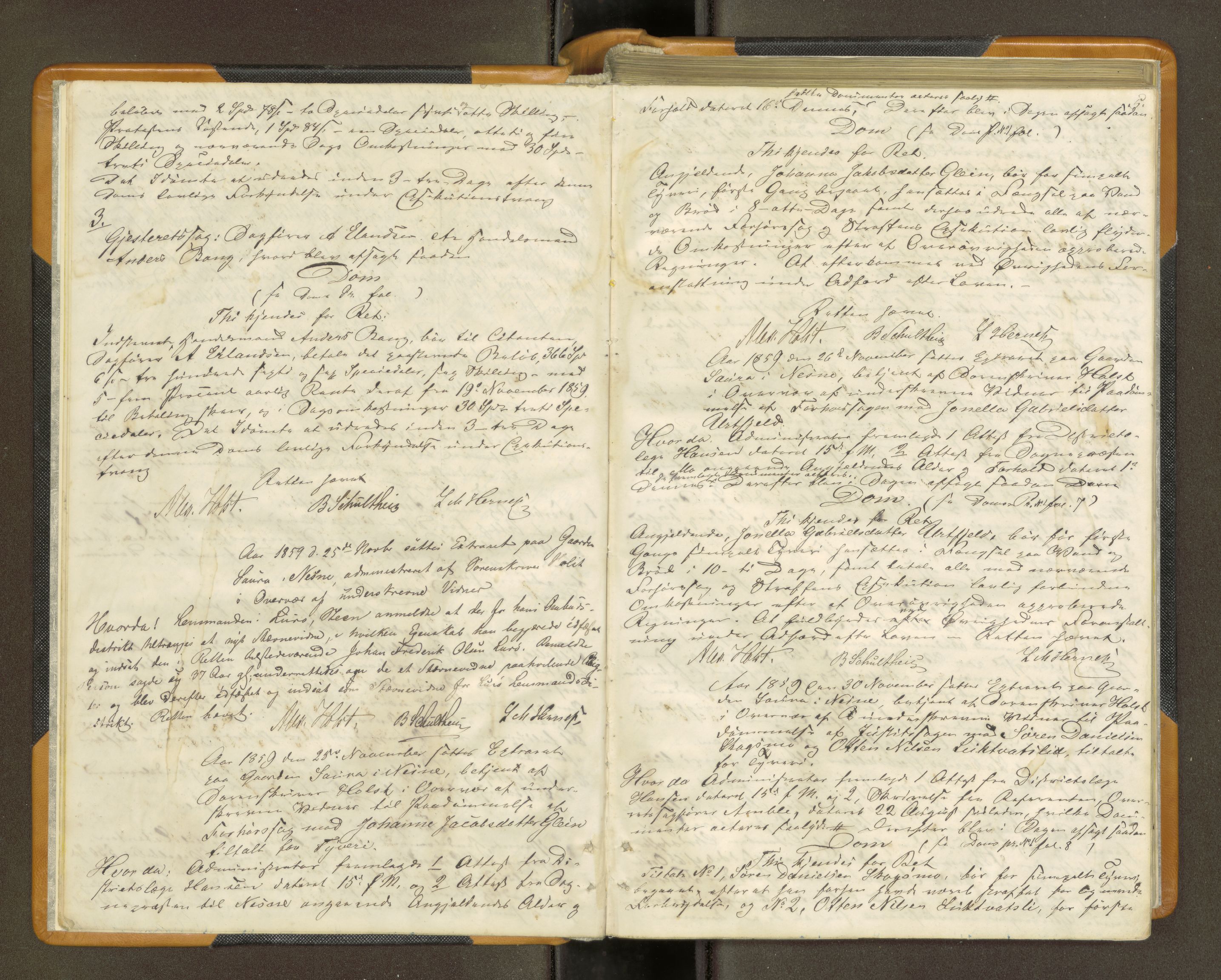 Rana sorenskriveri , AV/SAT-A-1108/1/1/1B/L0001: Ekstrarettsprotokoll, 1859-1866, s. 4b-5a