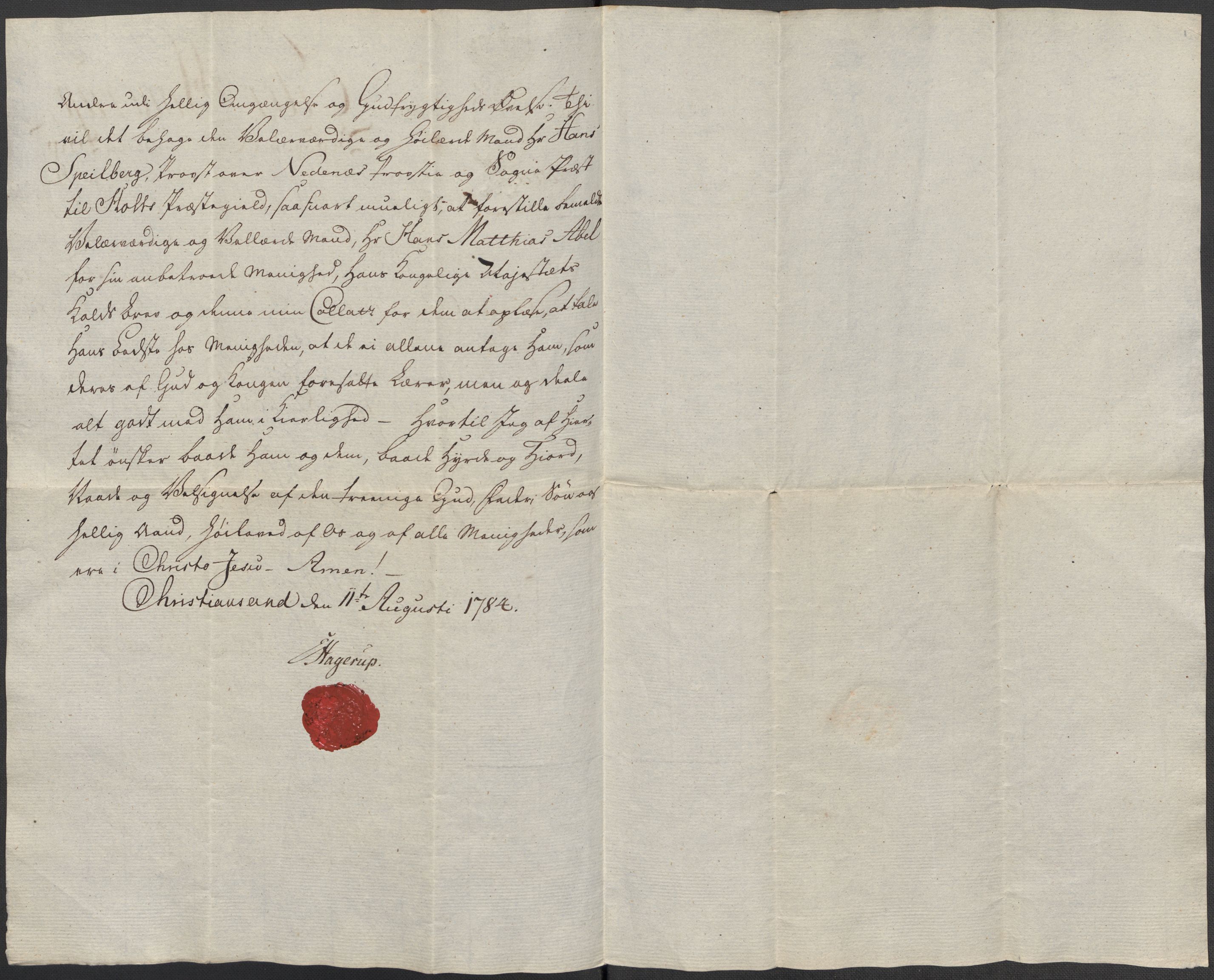 Riksarkivets diplomsamling, AV/RA-EA-5965/F15/L0030: Prestearkiv - Aust-Agder, 1641-1812, s. 144
