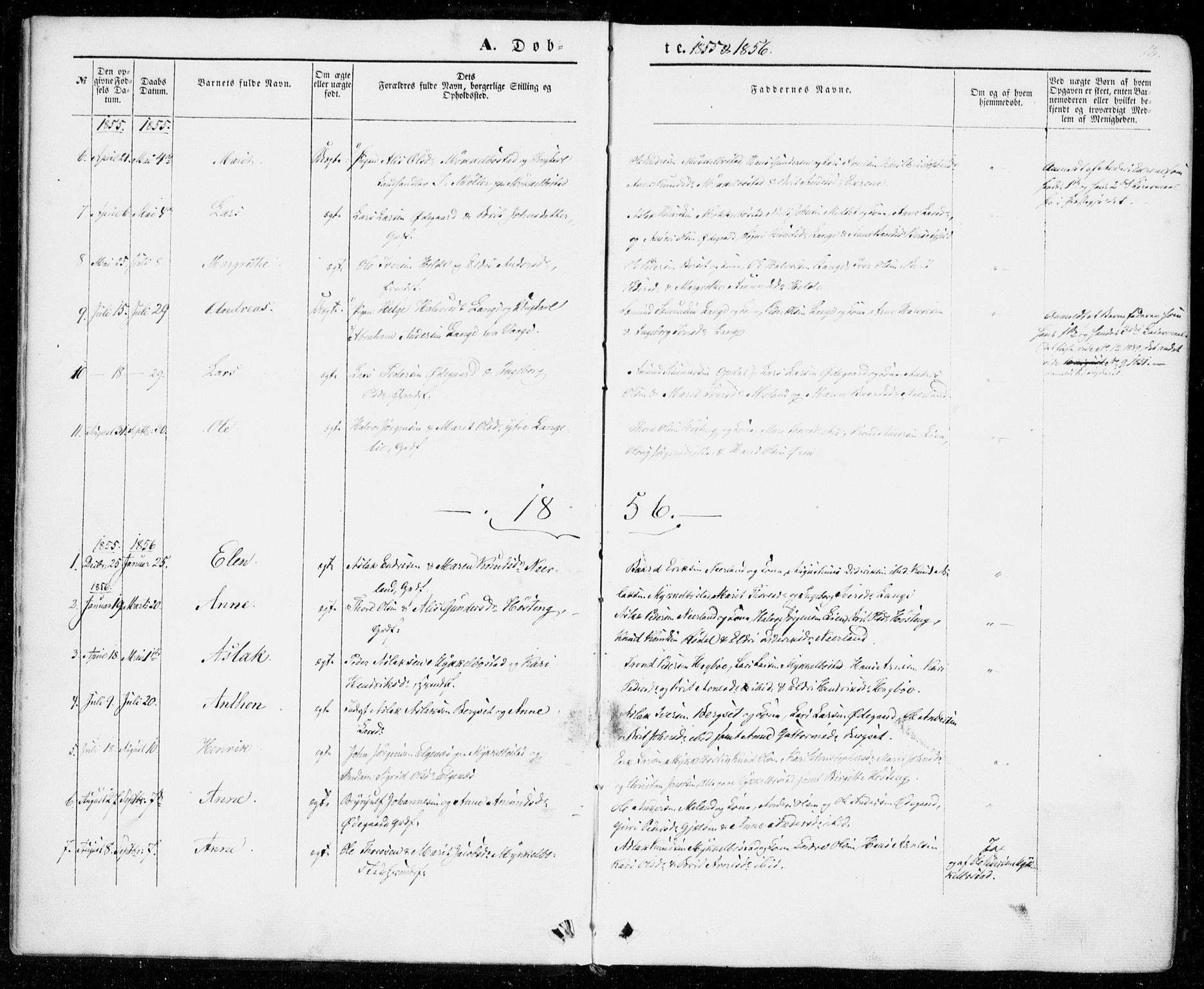 Ministerialprotokoller, klokkerbøker og fødselsregistre - Møre og Romsdal, AV/SAT-A-1454/554/L0643: Ministerialbok nr. 554A01, 1846-1879, s. 12