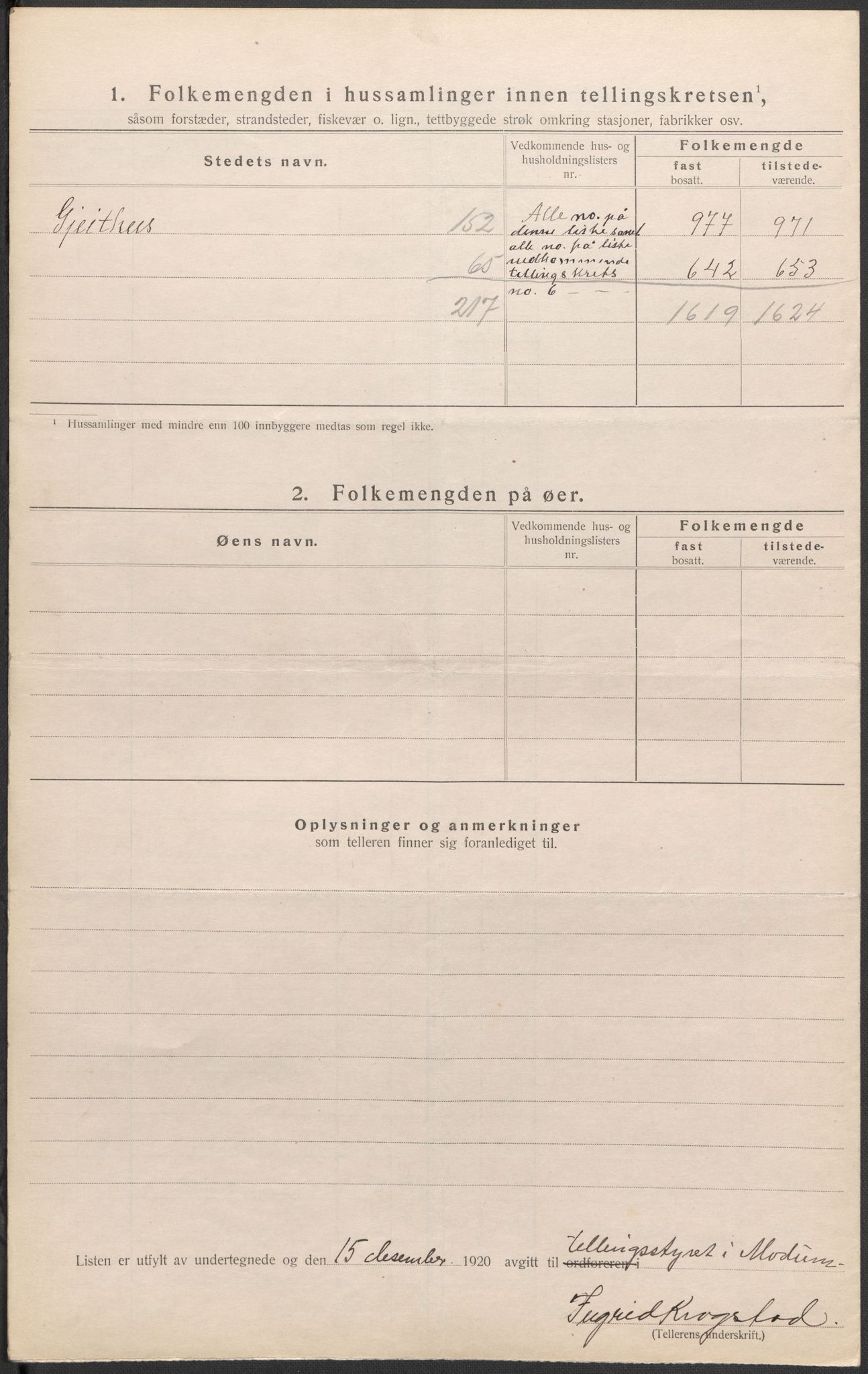 SAKO, Folketelling 1920 for 0623 Modum herred, 1920, s. 49