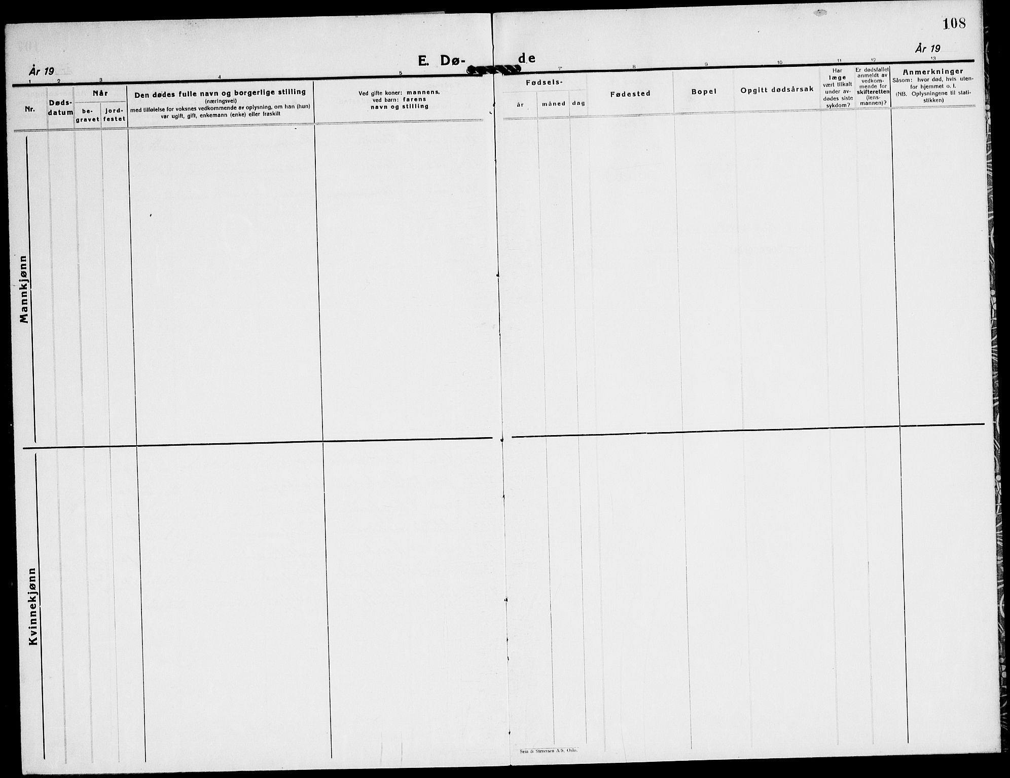 Berg sokneprestkontor, AV/SATØ-S-1318/G/Ga/Gab/L0015klokker: Klokkerbok nr. 15, 1934-1945, s. 108