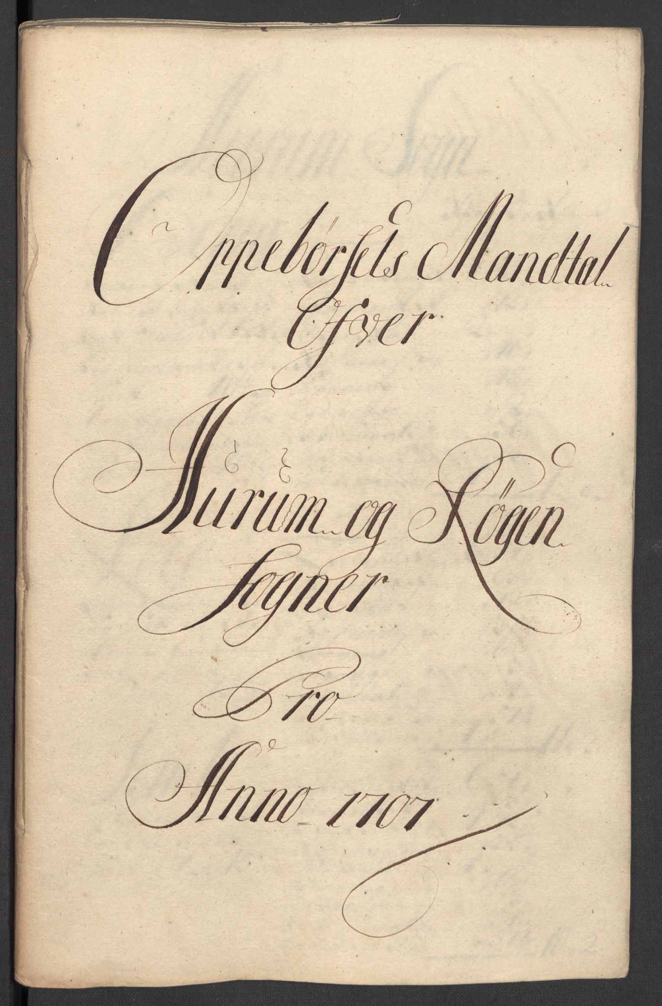 Rentekammeret inntil 1814, Reviderte regnskaper, Fogderegnskap, RA/EA-4092/R30/L1701: Fogderegnskap Hurum, Røyken, Eiker og Lier, 1706-1707, s. 259