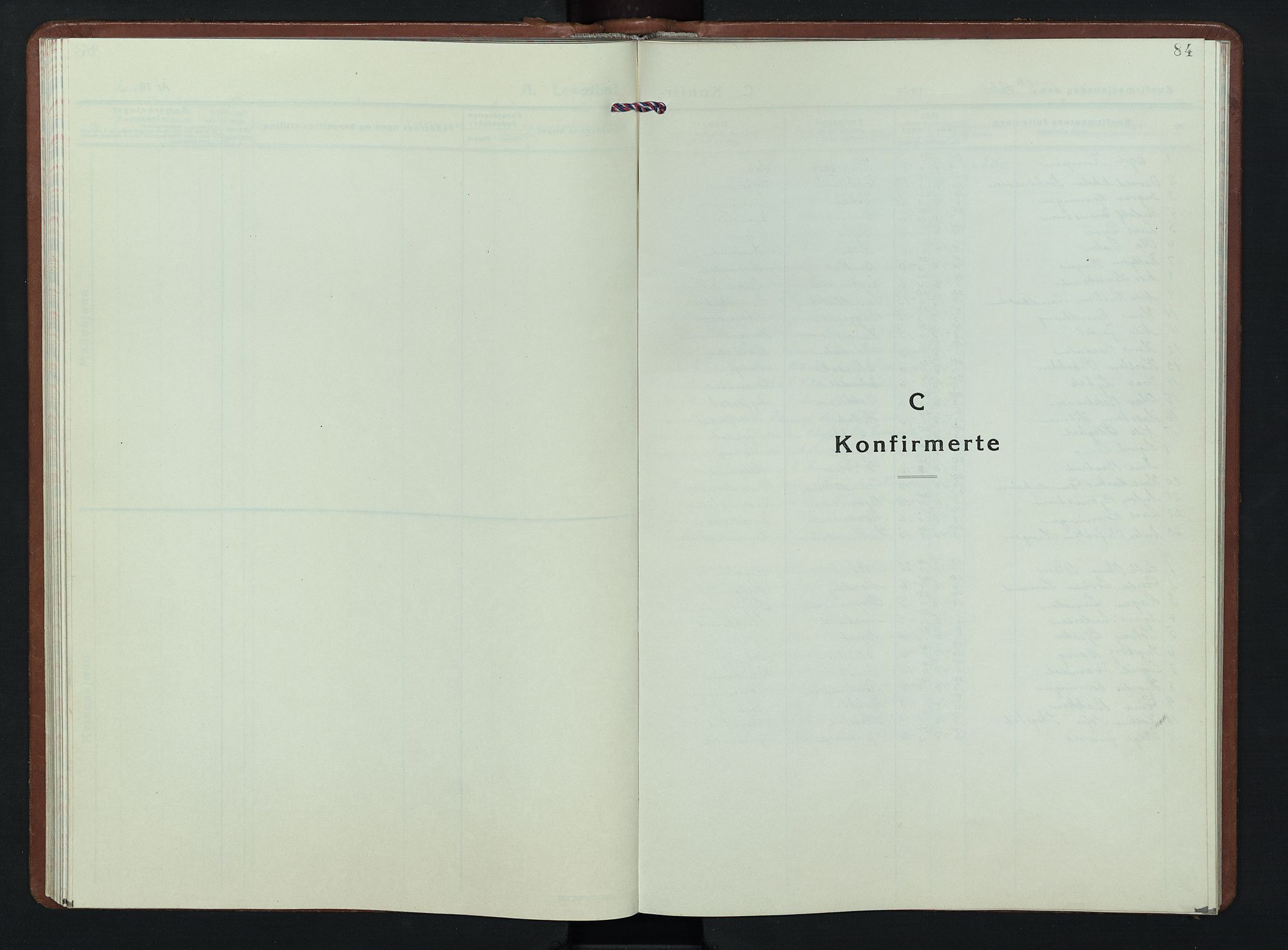 Nordre Land prestekontor, AV/SAH-PREST-124/H/Ha/Hab/L0007: Klokkerbok nr. 7, 1930-1953, s. 84