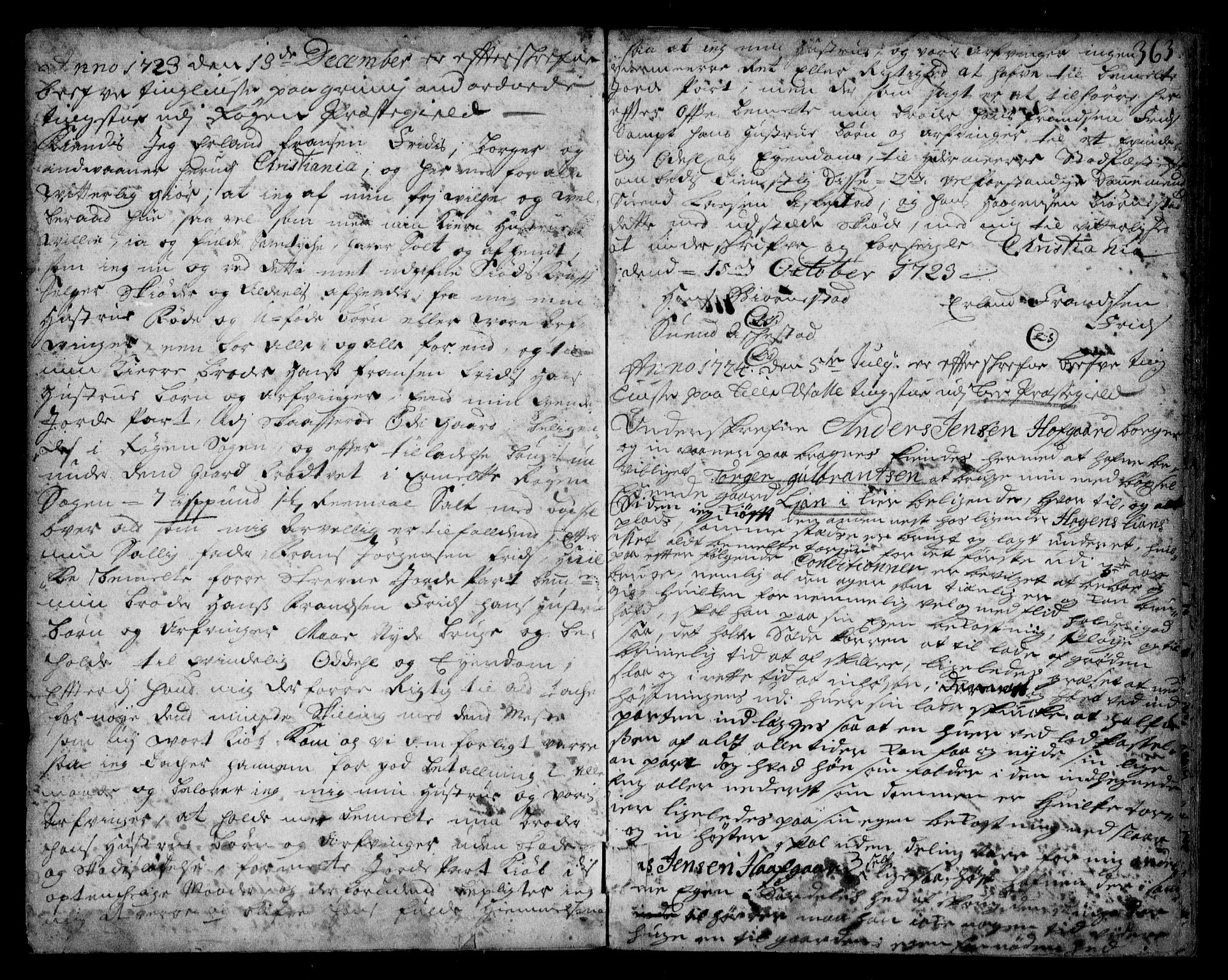 Lier, Røyken og Hurum sorenskriveri, AV/SAKO-A-89/G/Ga/Gaa/L0001: Pantebok nr. I, 1701-1725, s. 363